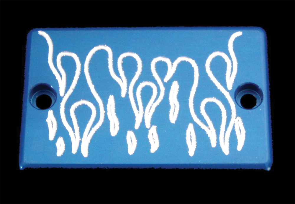 MODQUAD BRAKE COVER (FLAMES POL ISHED) - View 1