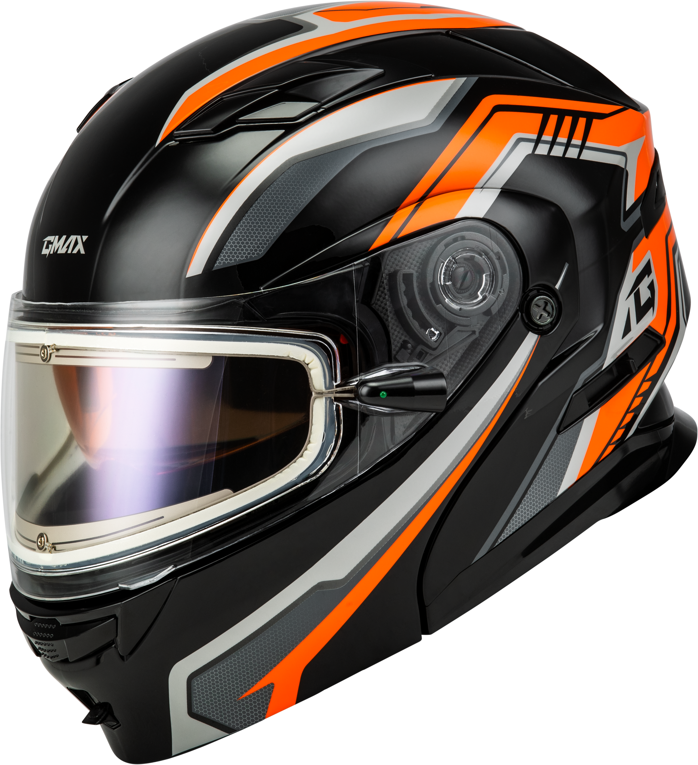 Gmax MD-01S Transistor Snow Helmet with Electric Shield and Rear LED Light - Picture 20 of 31