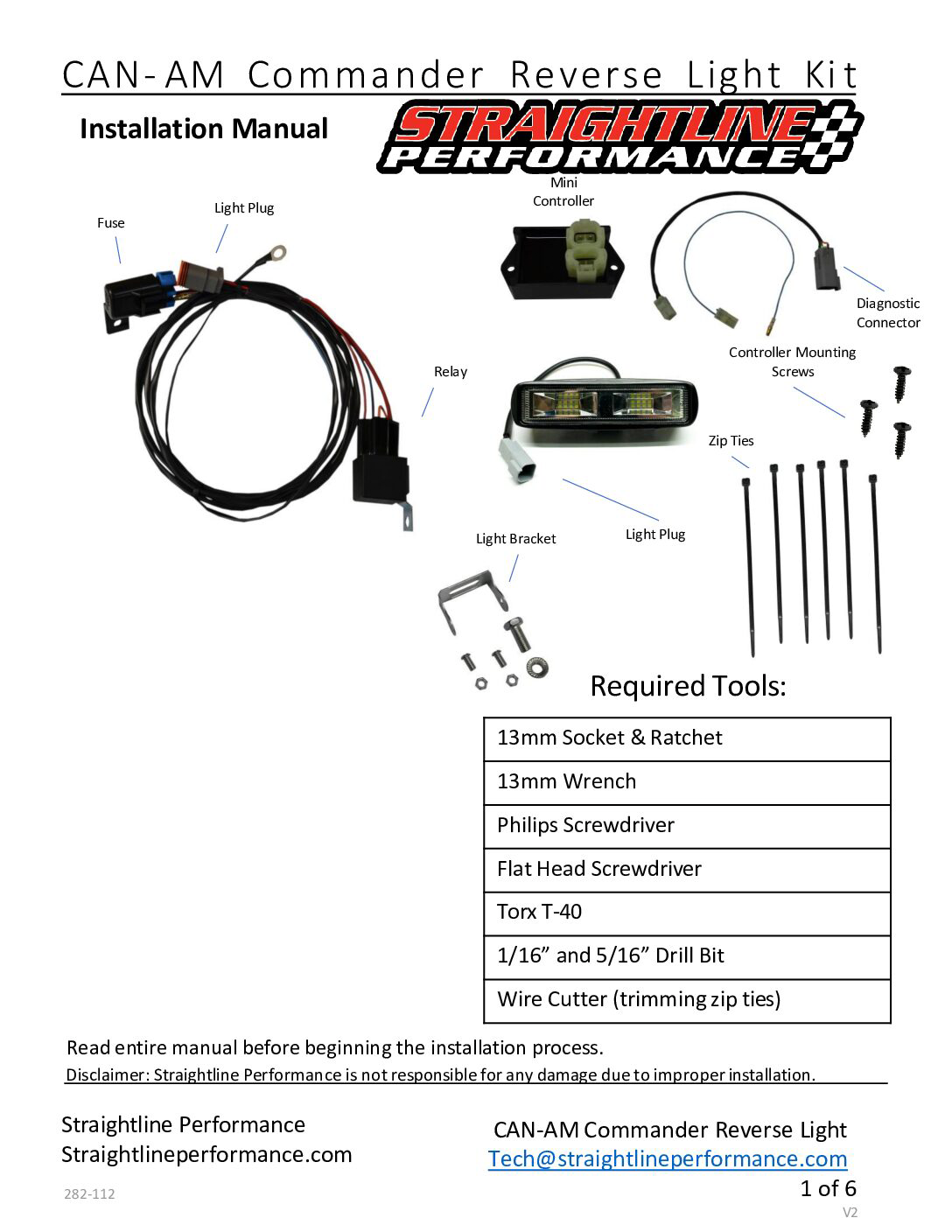 SmartWire Back/Reverse Light Kits Premium with Lights