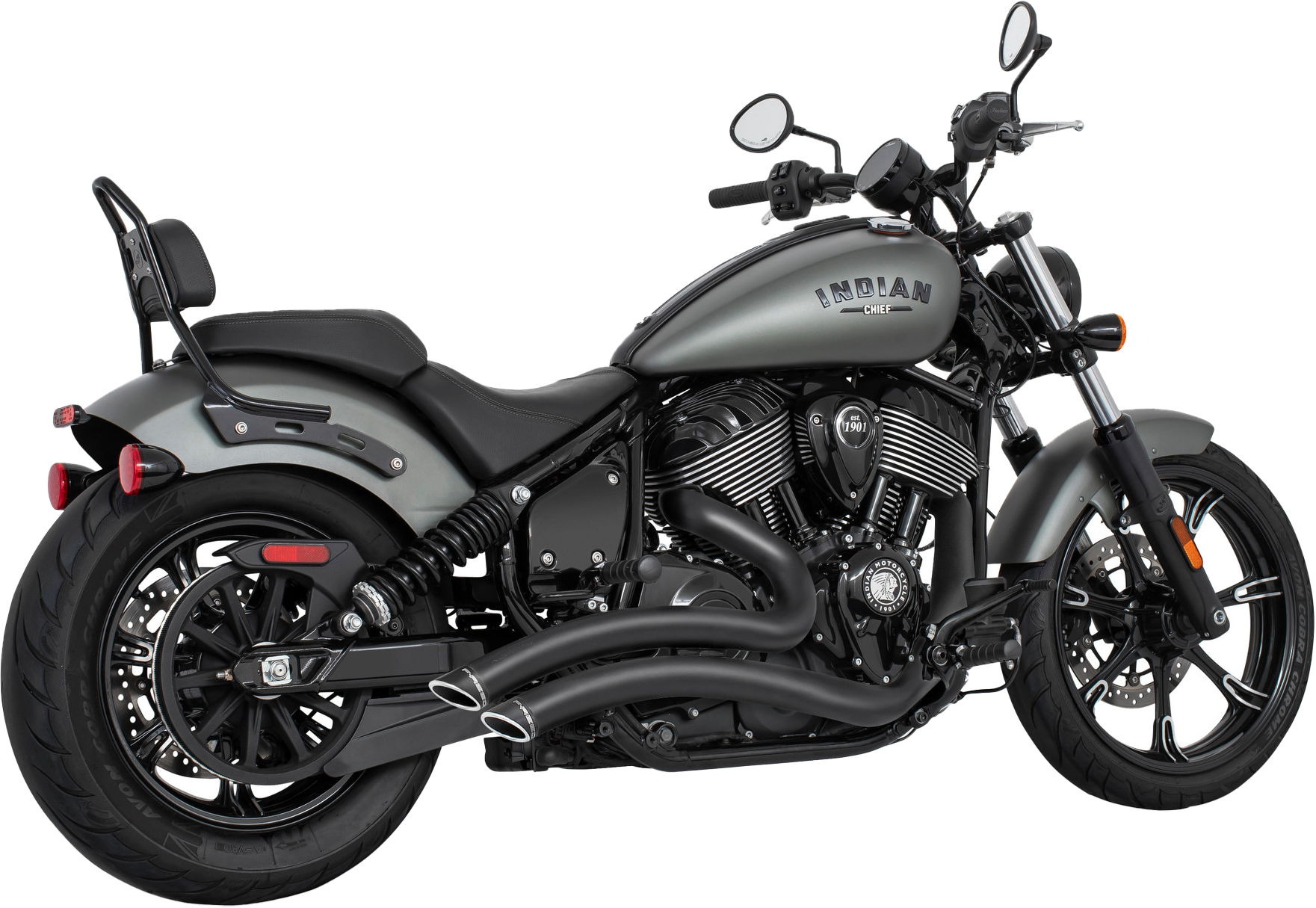 FREEDOM Indian Sharp Curve Radius Exhaust - View 1