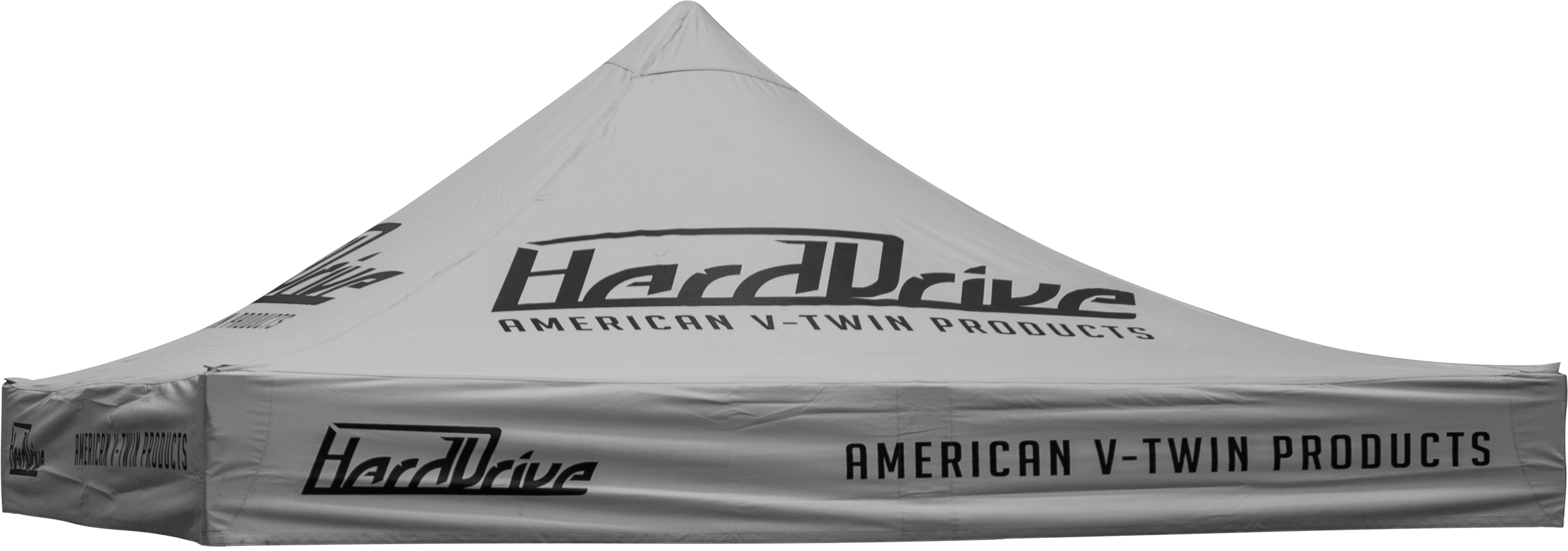 HARDDRIVE CANOPY GREY WITH LOGO 10' X 10' REPLACMENT TOP - View 1