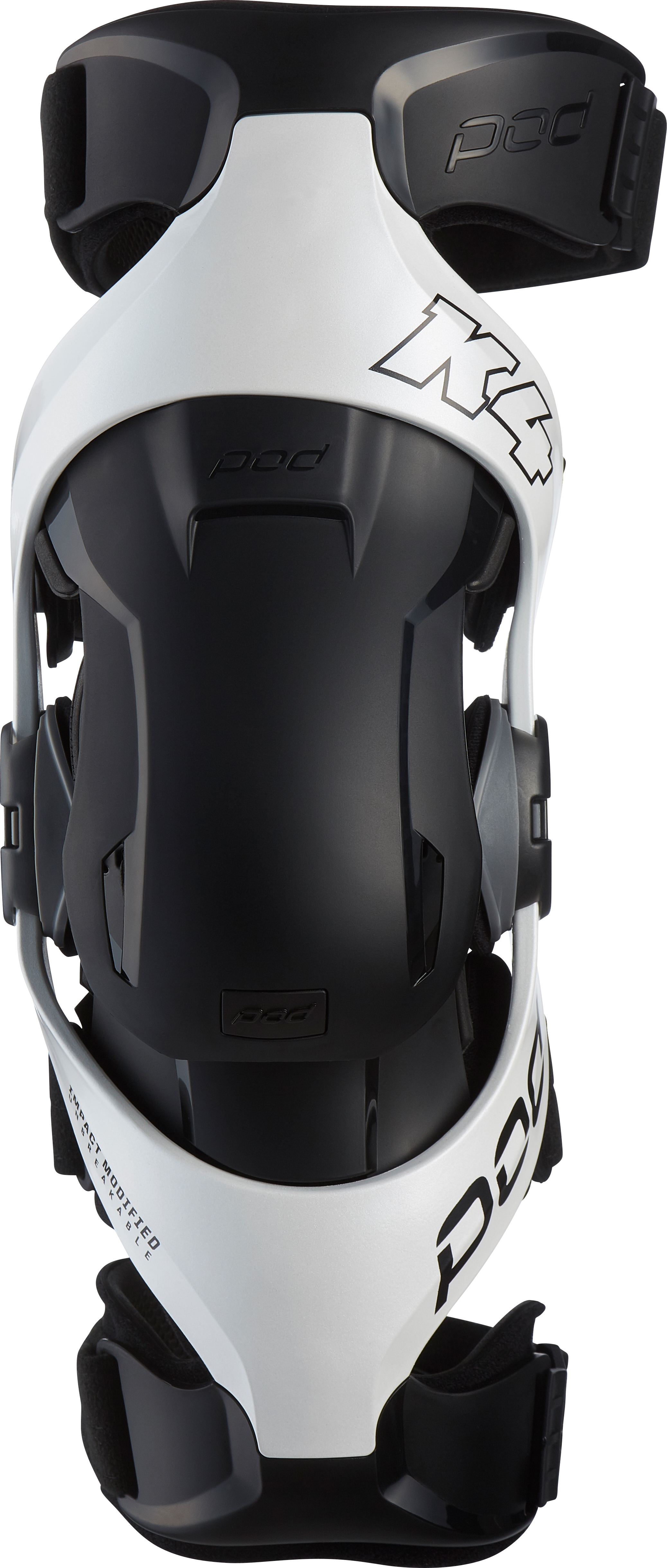 POD K4 V2.0 KNEE BRACE (RT) WHITE/BLACK XL/2X