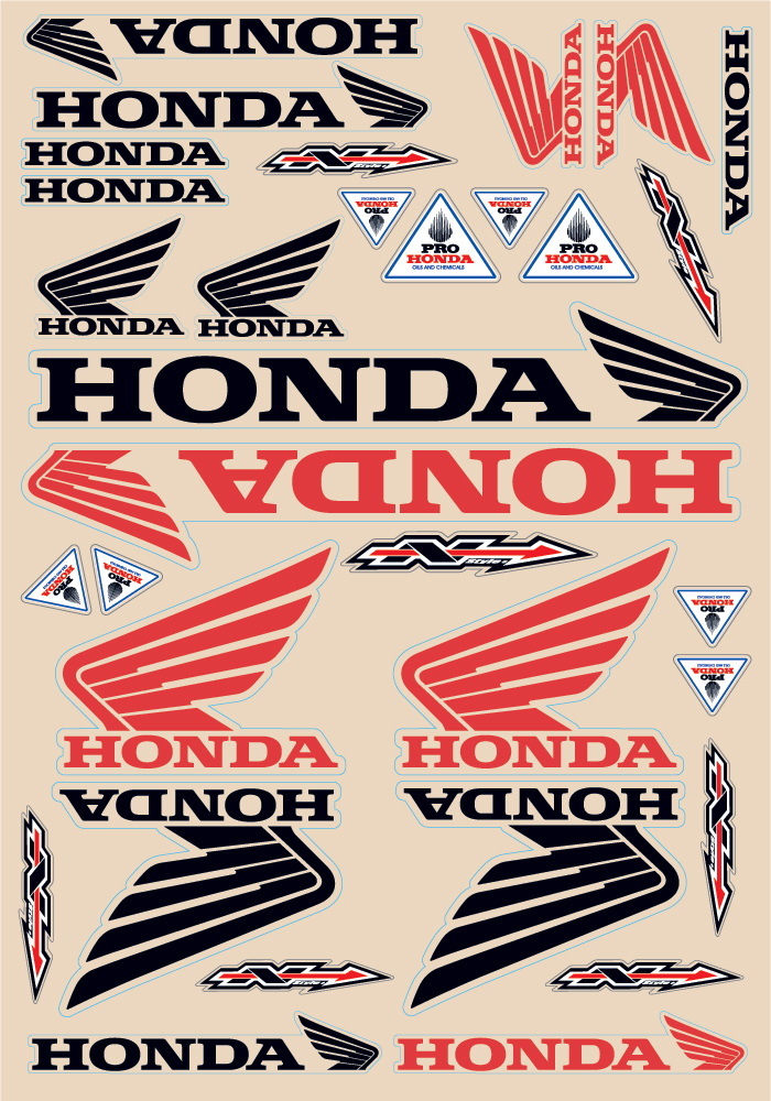 N-STYLE STICKERS HONDA UNIVERSAL - View 1