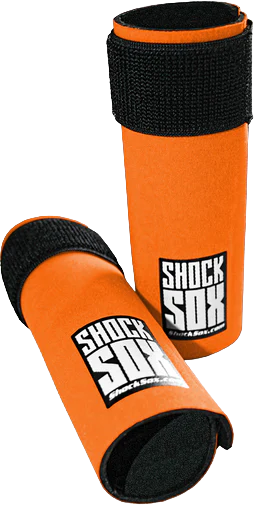 SHOCK SOX 6" ORANGE UPSIDE DOWN FORKS - View 1