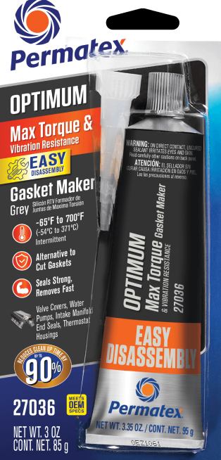 PERMATEX Optimum Grey RTV Silicone - View 1