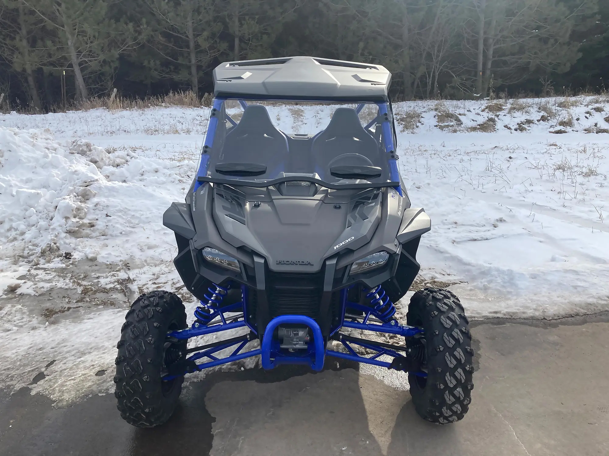 Front Poly Windshield – Full Fixed Vented