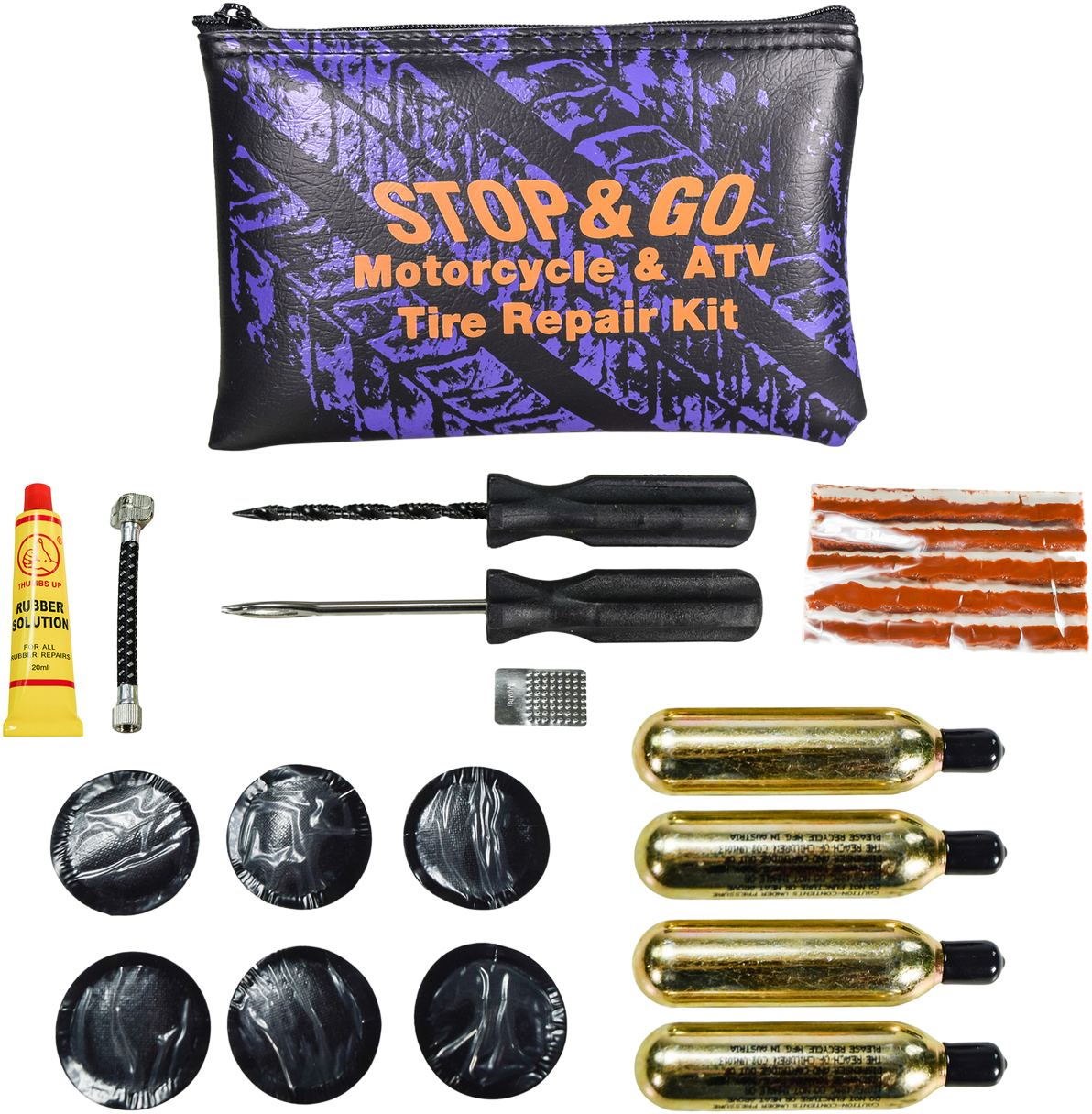 STOP & GO Motorcycle/ATV Tire Repair Kit - View 1