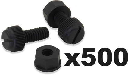 500/Pk Lic Plate Bolts W/Nuts