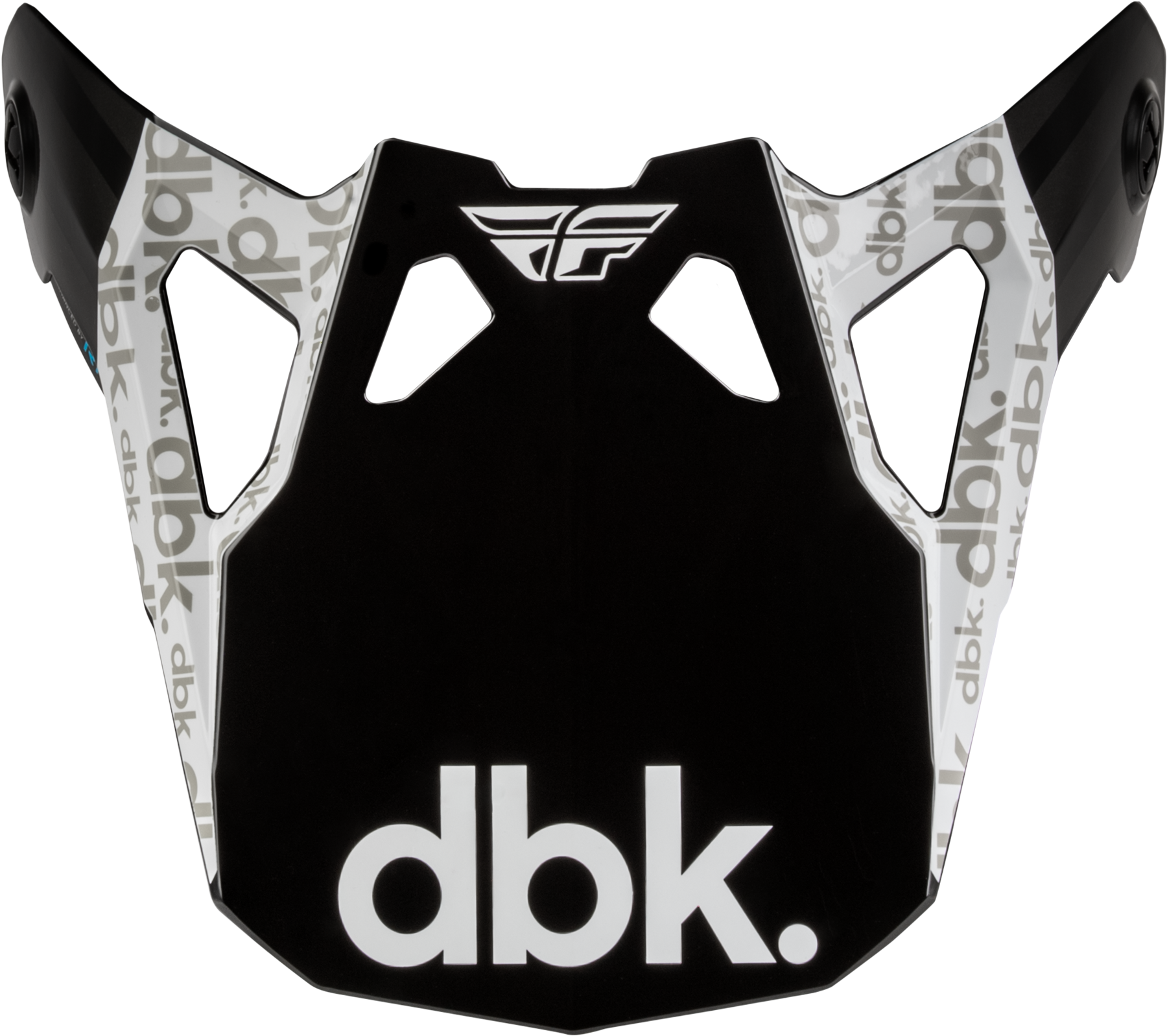 FLY RACING FORMULA CP DBK VISOR BLACK/WHITE/GREY XL-2X - View 1