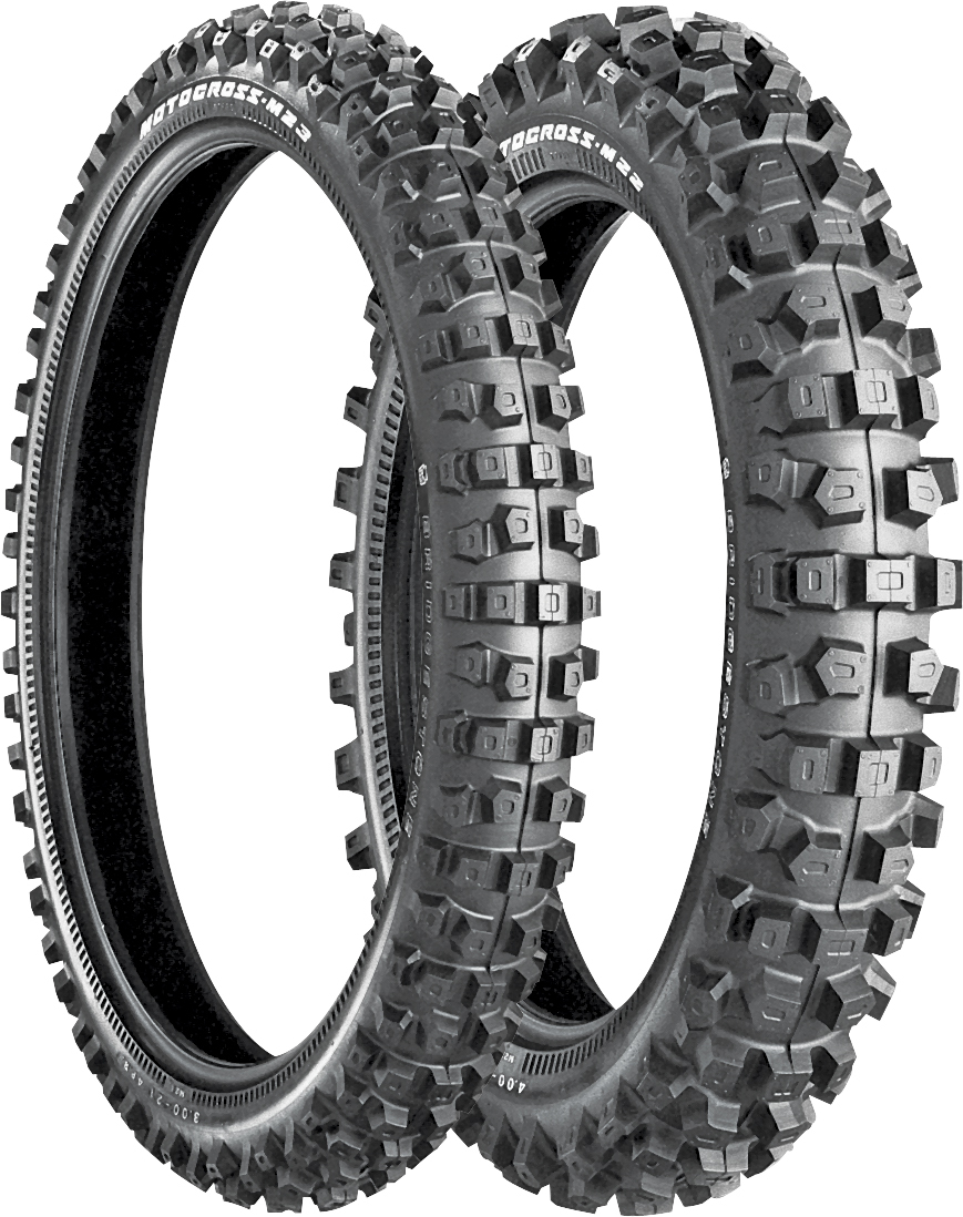 BRIDGESTONE TIRE M22 REAR 3.00-16 43M BIAS TT - View 1