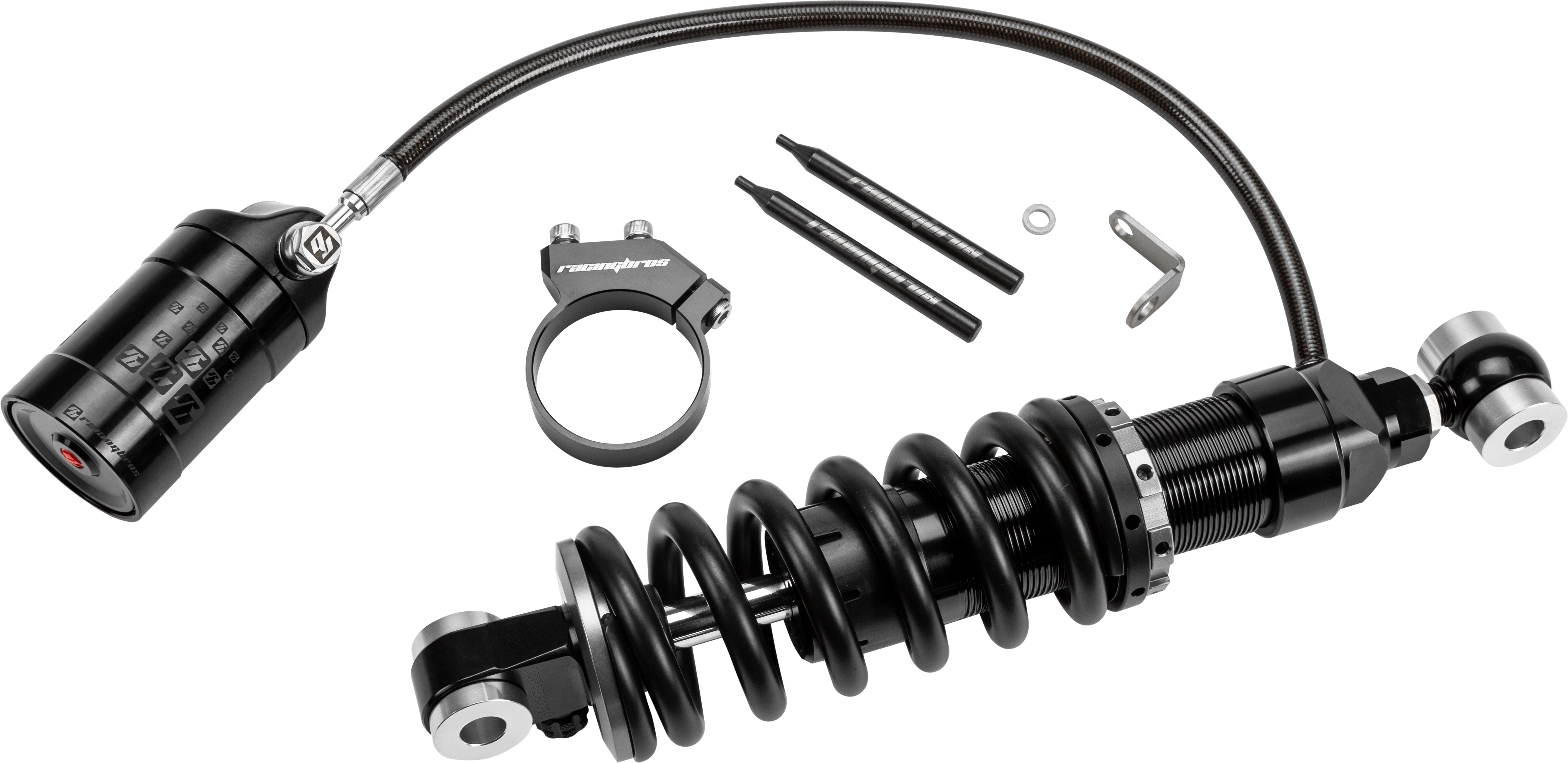HARDDRIVE Remote Reservoir HLR M8 Softail Shock - View 1
