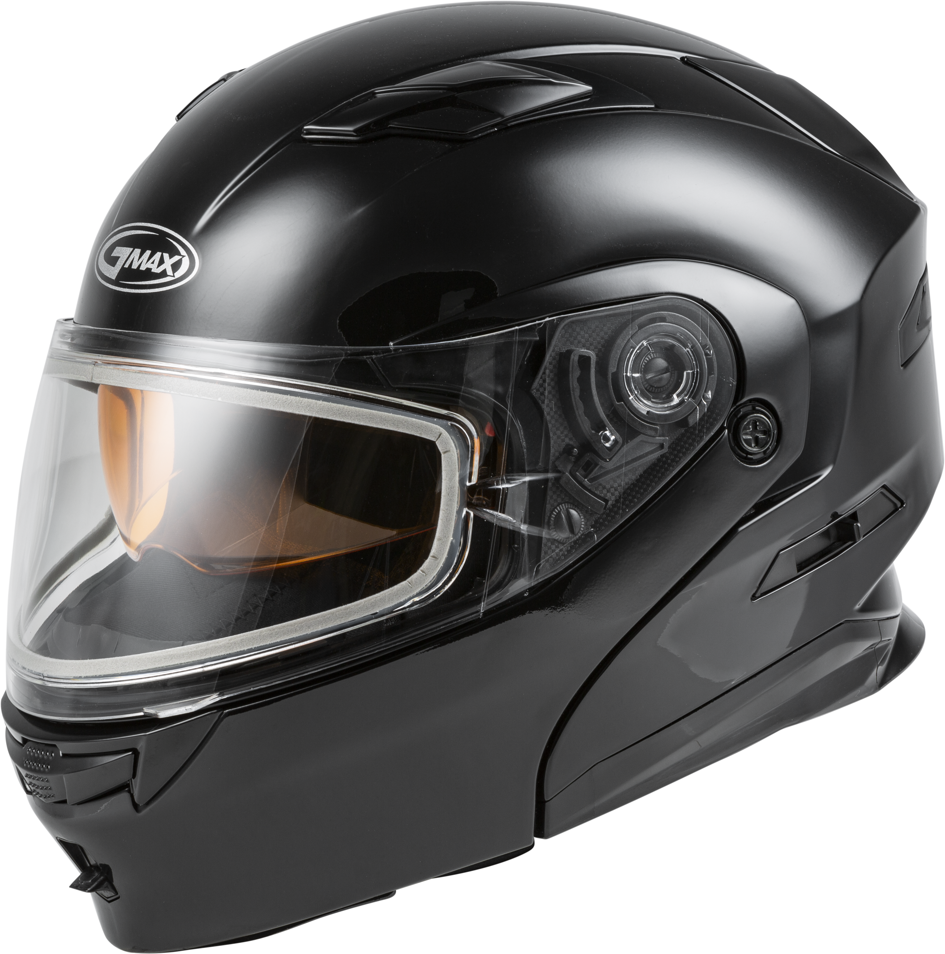 GMAX MD-01S Modular Snow Helmet Solid w/Quick Release Buckle Dual Shield - View 1