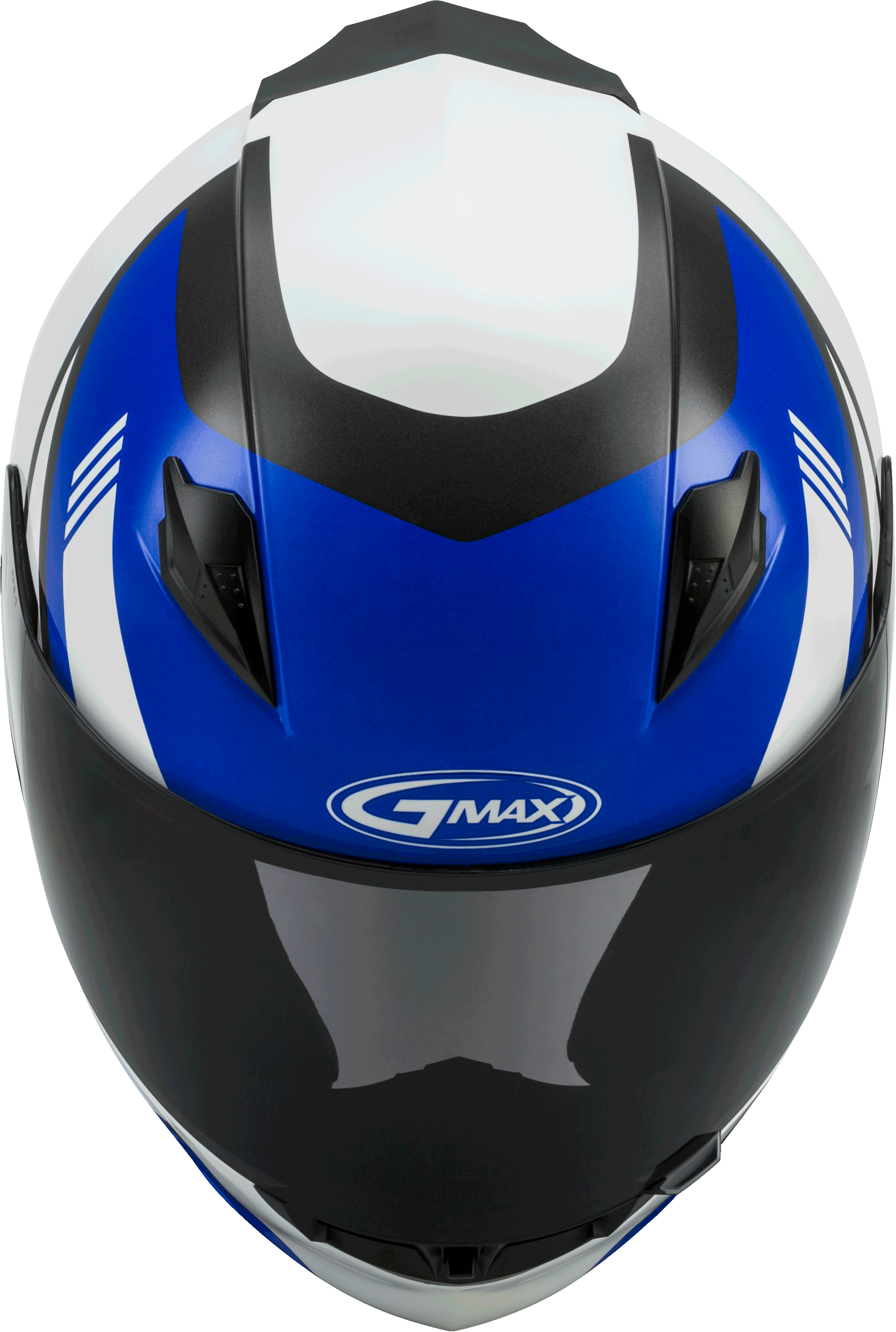 GMAX FF-49 Full-Face Street Helmet (White/Blue, X-Large)