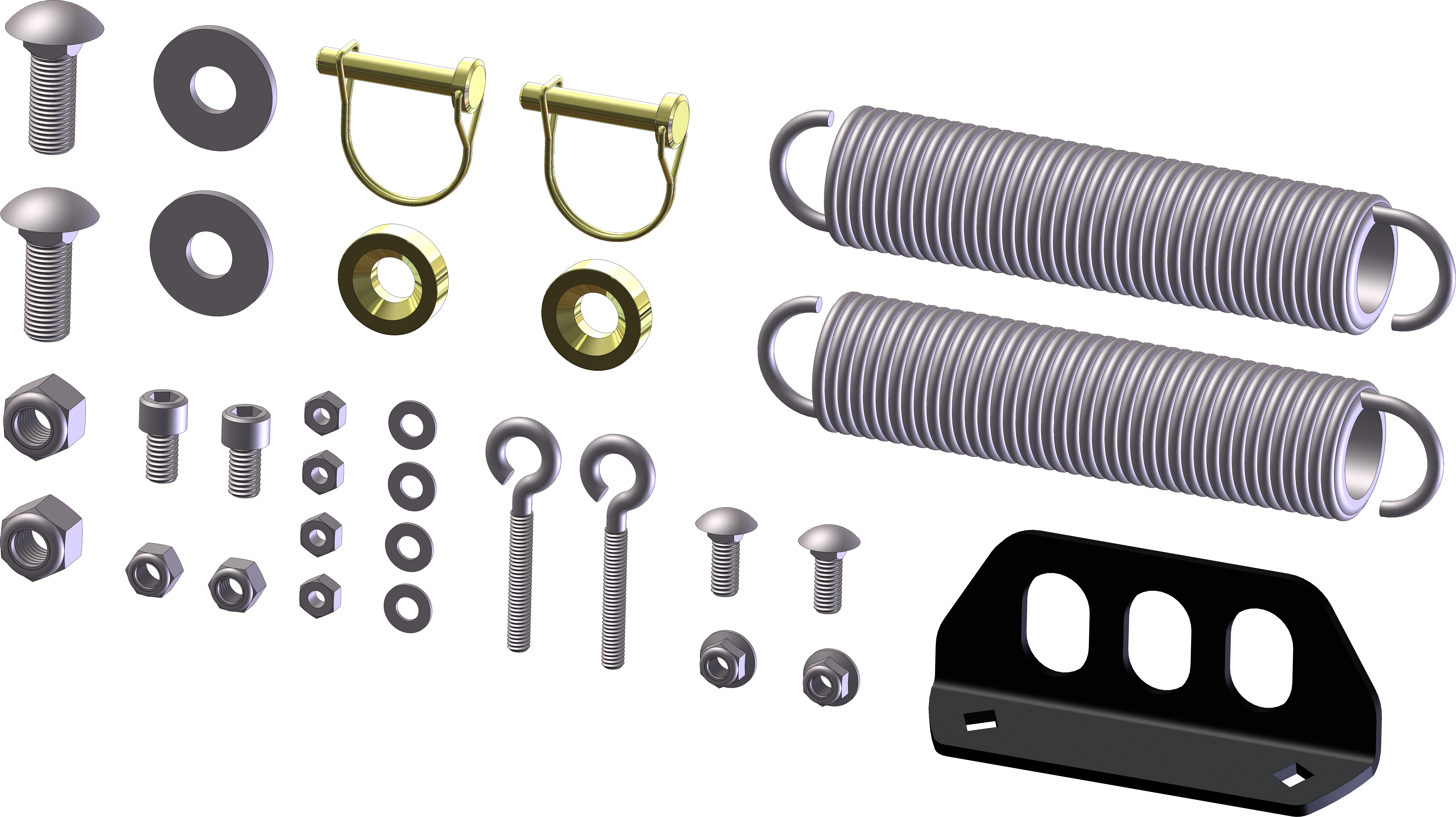 KFI ATV Push Tube Hardware Kit - View 1
