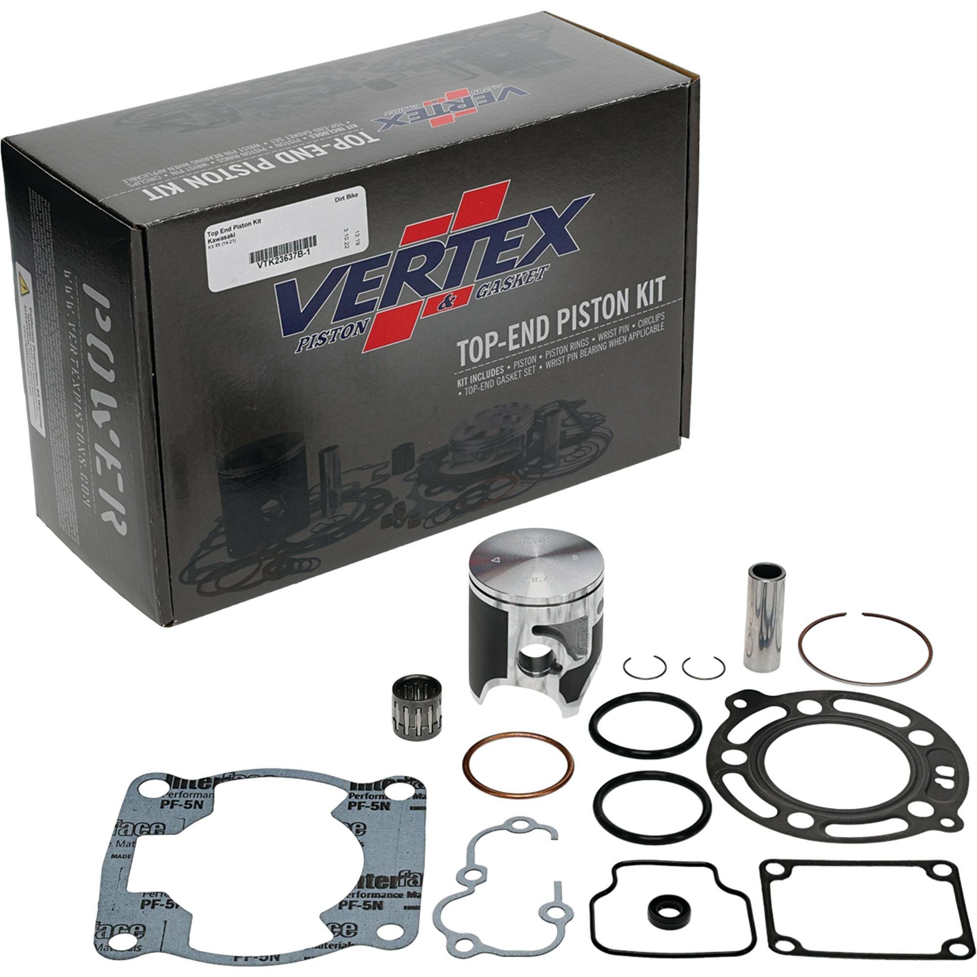Top End Kit Prf Sngl Ring Fits 48.45/Std Kaw