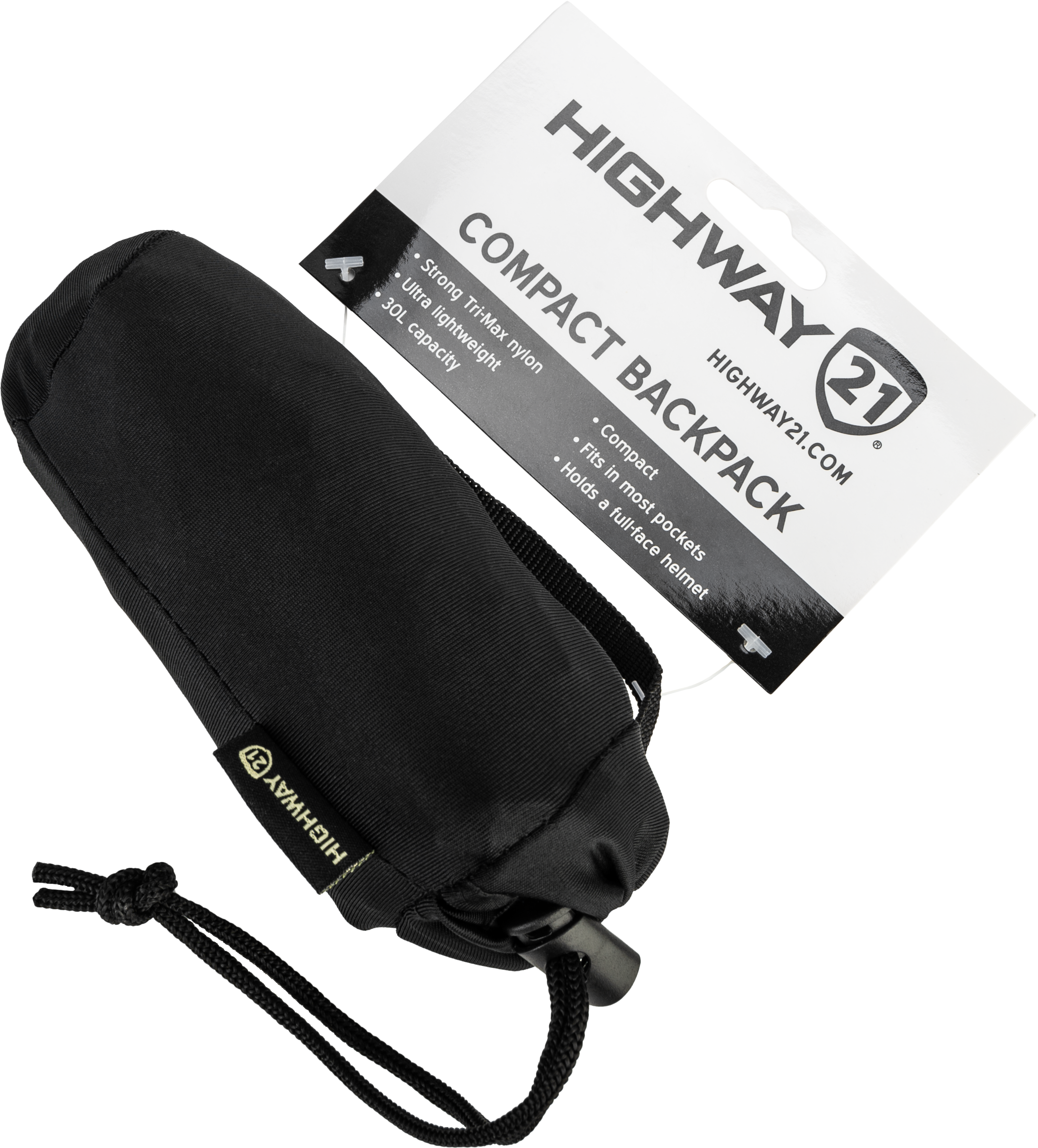 HIGHWAY 21 COMPACT BACKPACK BLACK - View 1