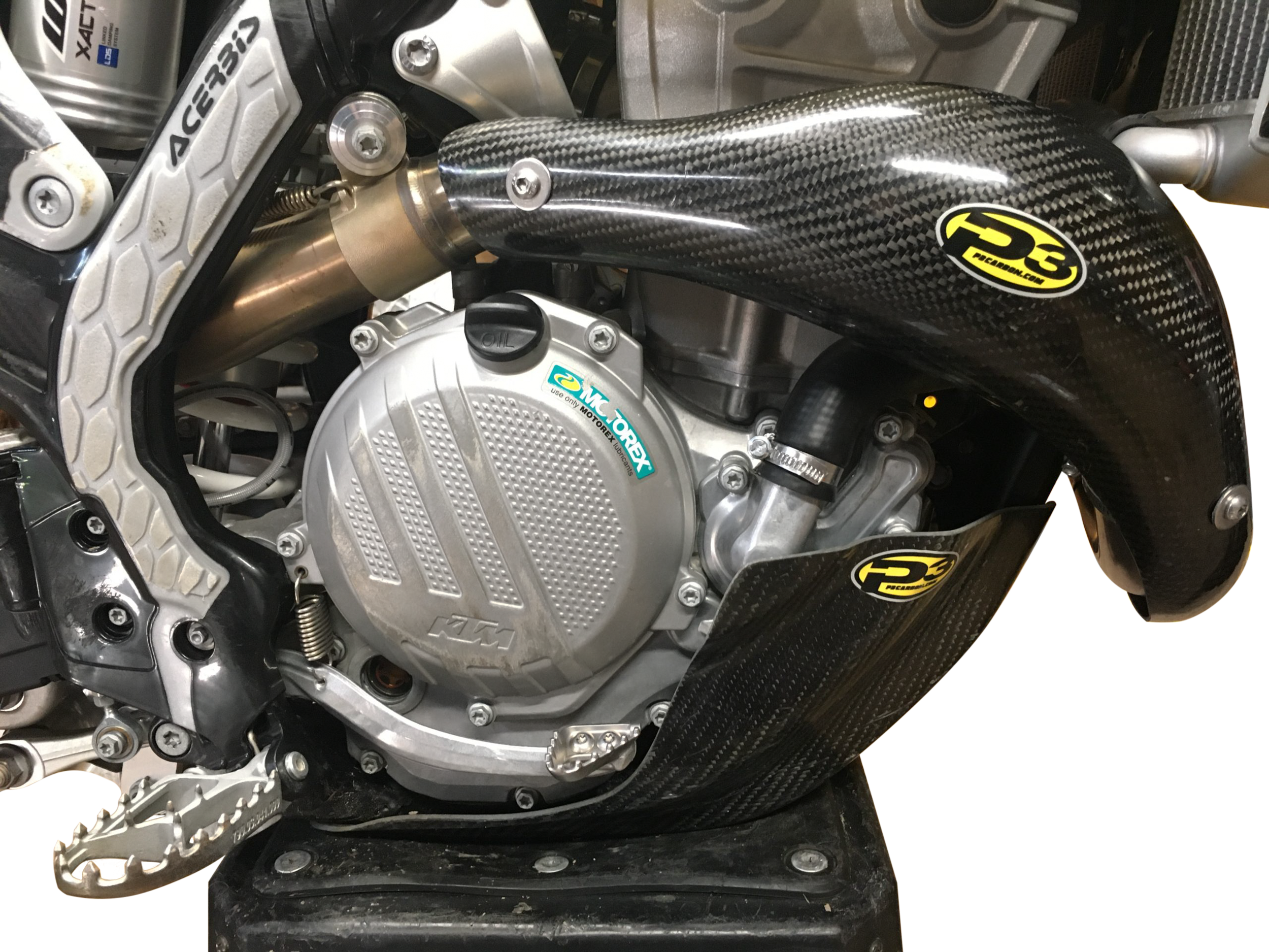 P3 Carbon Fiber Header Heat Shield - View 1