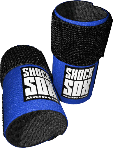 SHOCK SOX 4"U BLUE UPSIDE DOWN FORKS - View 1