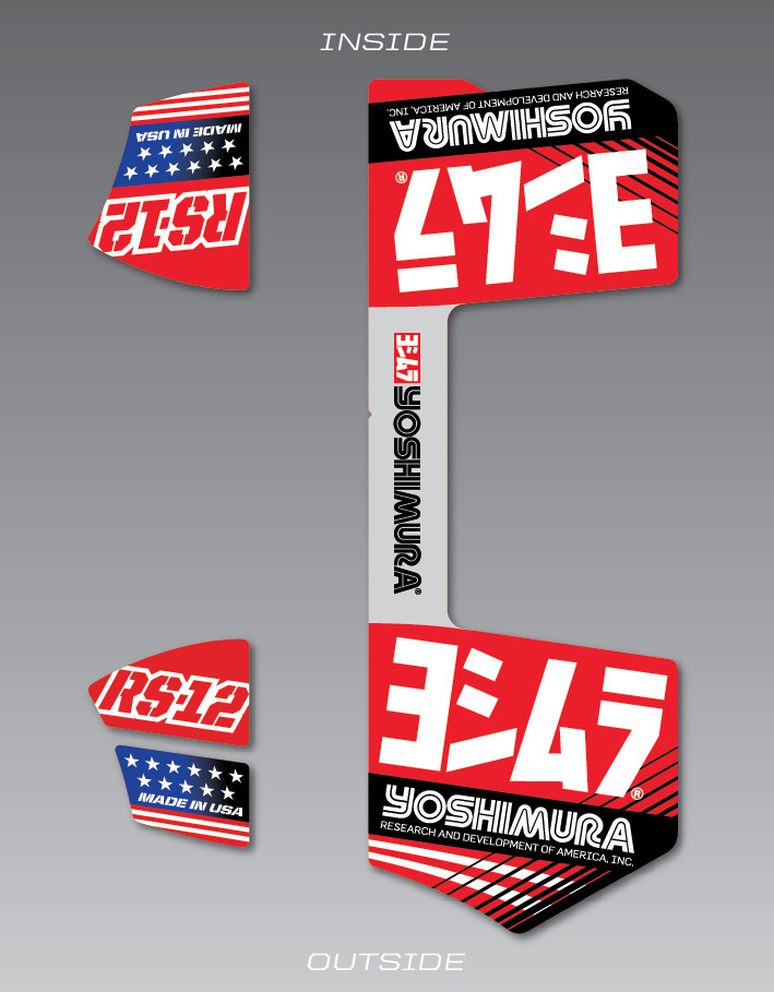 YOSHIMURA RS-12 Muffler Decals - View 1