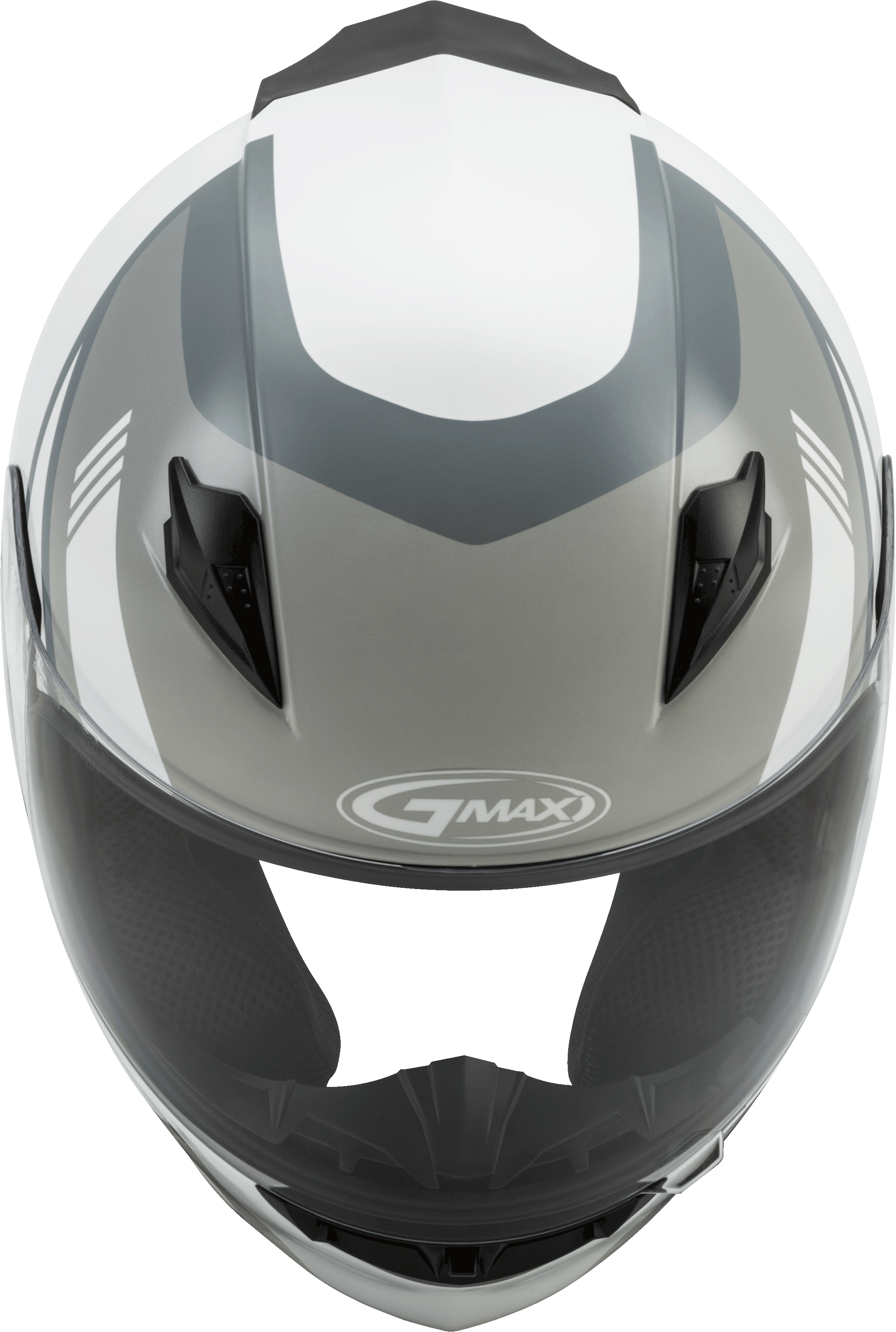 GMAX FF-49 Full-Face Street Helmet (White/Grey, Large)