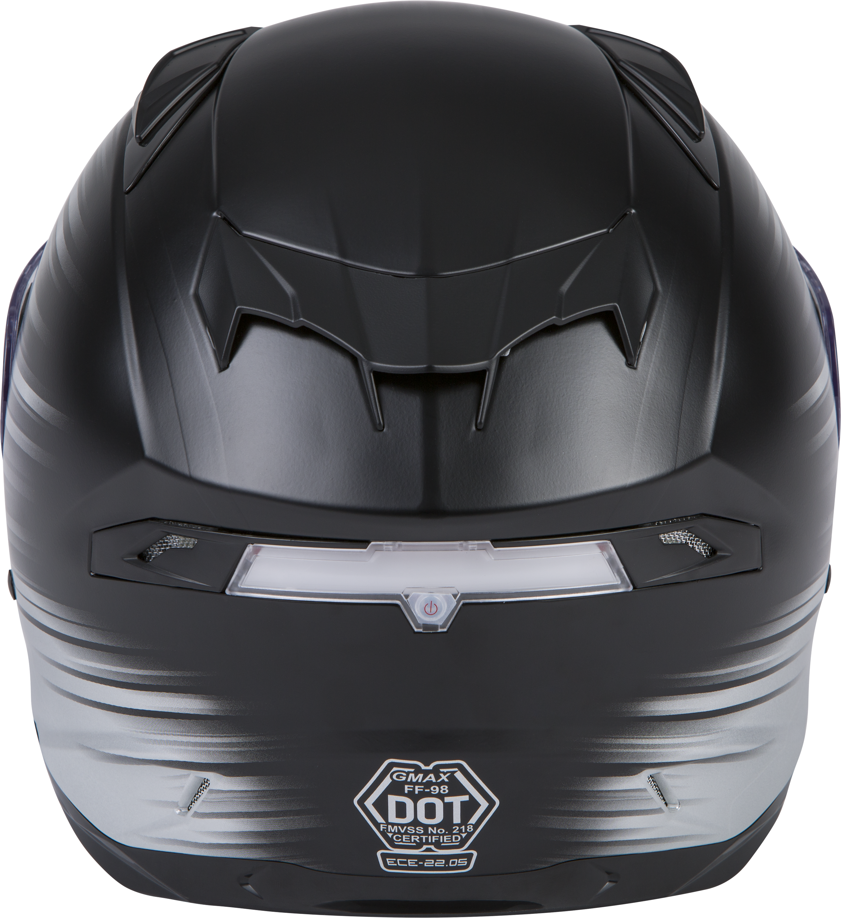 GMAX FF-98 Full-Face Street Helmet (Matte Silver/Black, 3X-Large)