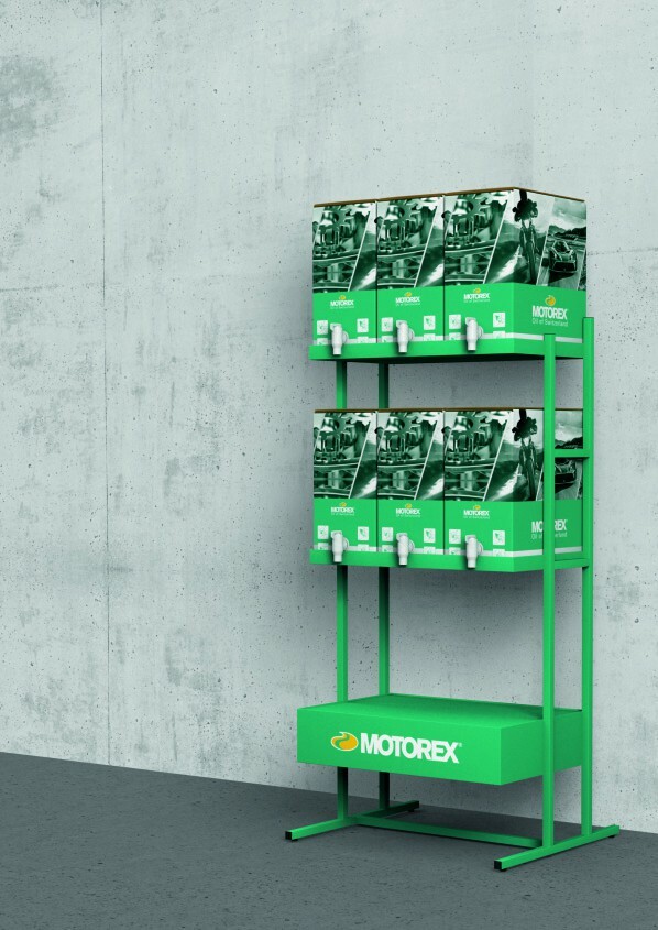 MOTOREX Service Rack Display - View 1