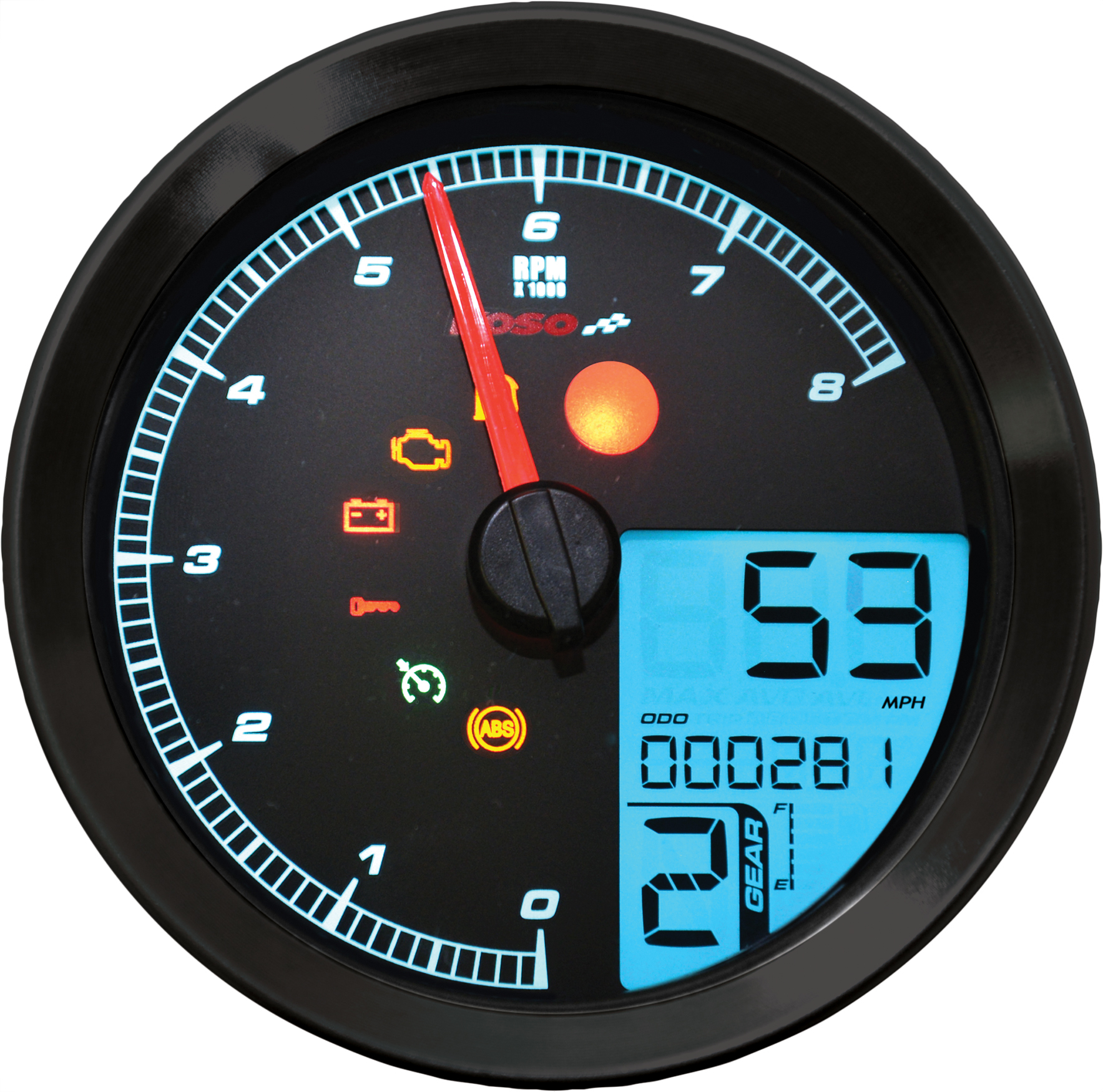 LCD Color Change Speedo and Tachometer