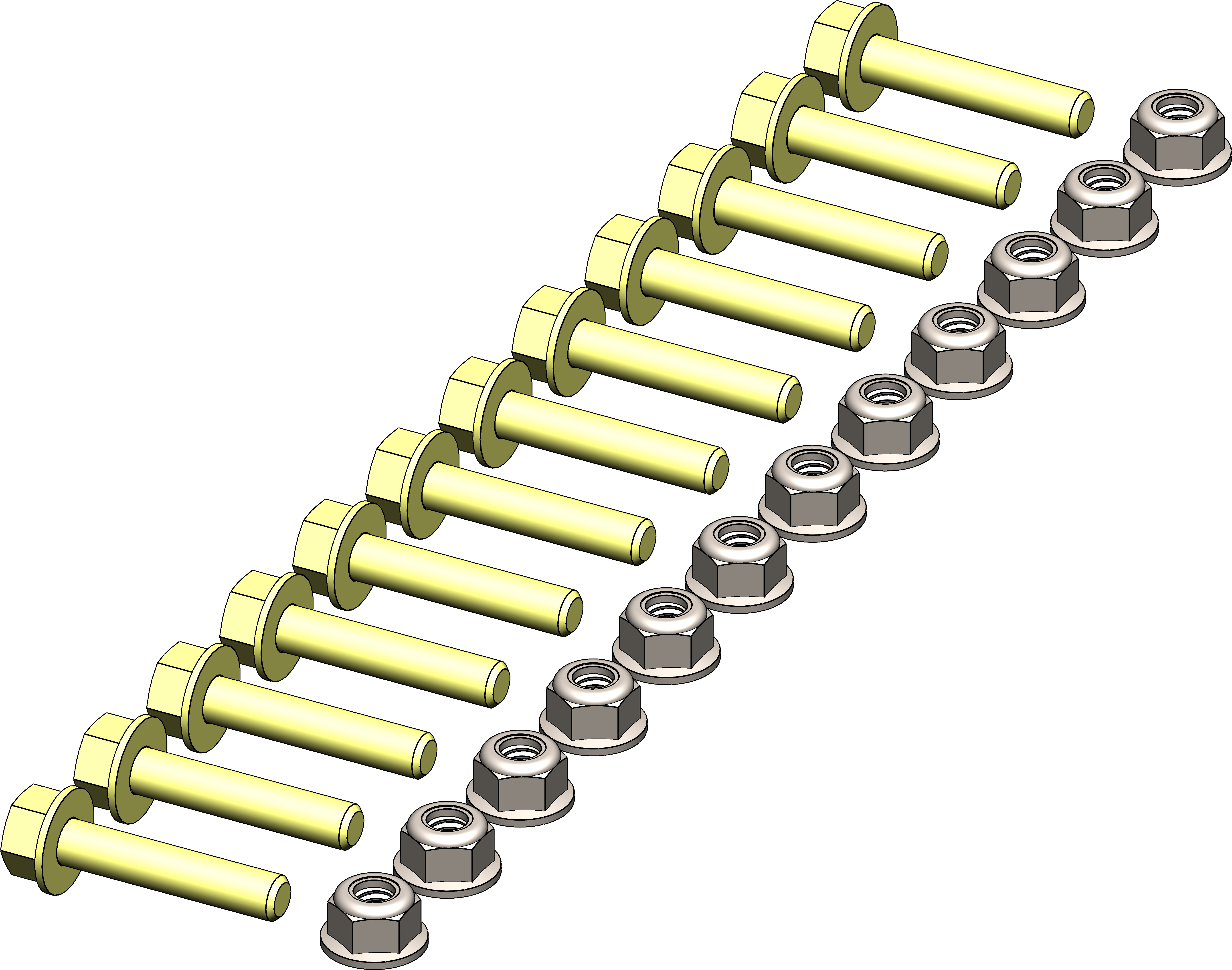 KFI-UHMW WEAR BAR HARDWARE KIT - View 1
