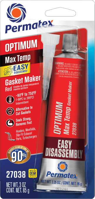 PERMATEX Optimum Red Max-Temp RTV Silicone - View 1