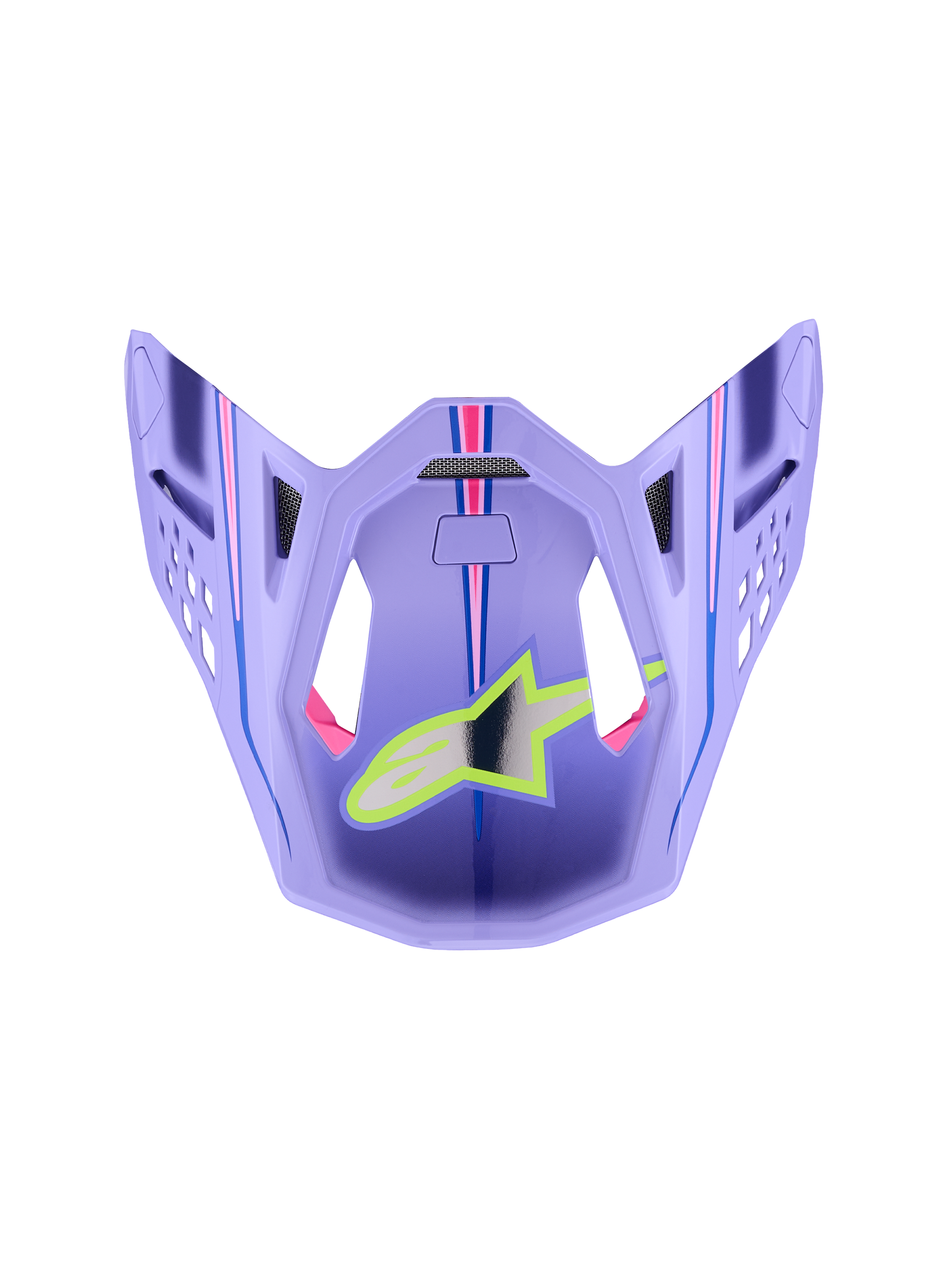 ALPINESTARS S-M10 JL VISOR ECE 22.06 PRPL/PNK FLUO/YLW FLUO GLS - View 1