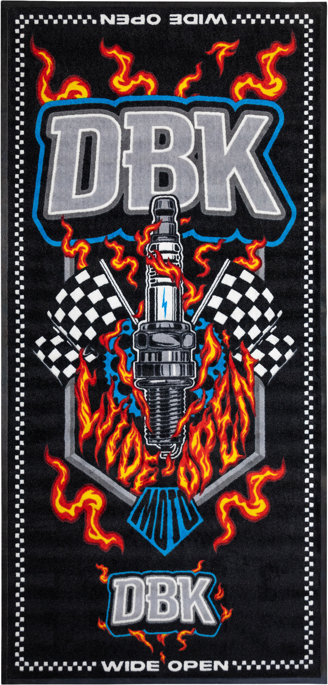 DBK WIDE OPEN BIKE MAT 3.5'X7' - View 1