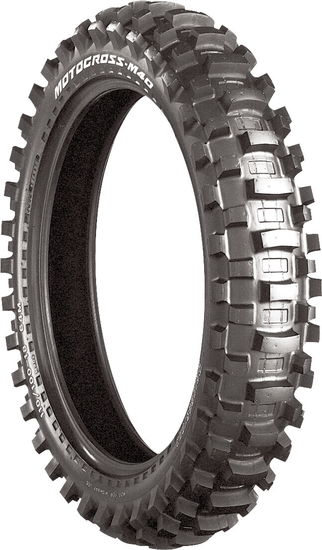 BRIDGESTONE TIRE M40A REAR 2.75-10 38J BIAS TT - View 1