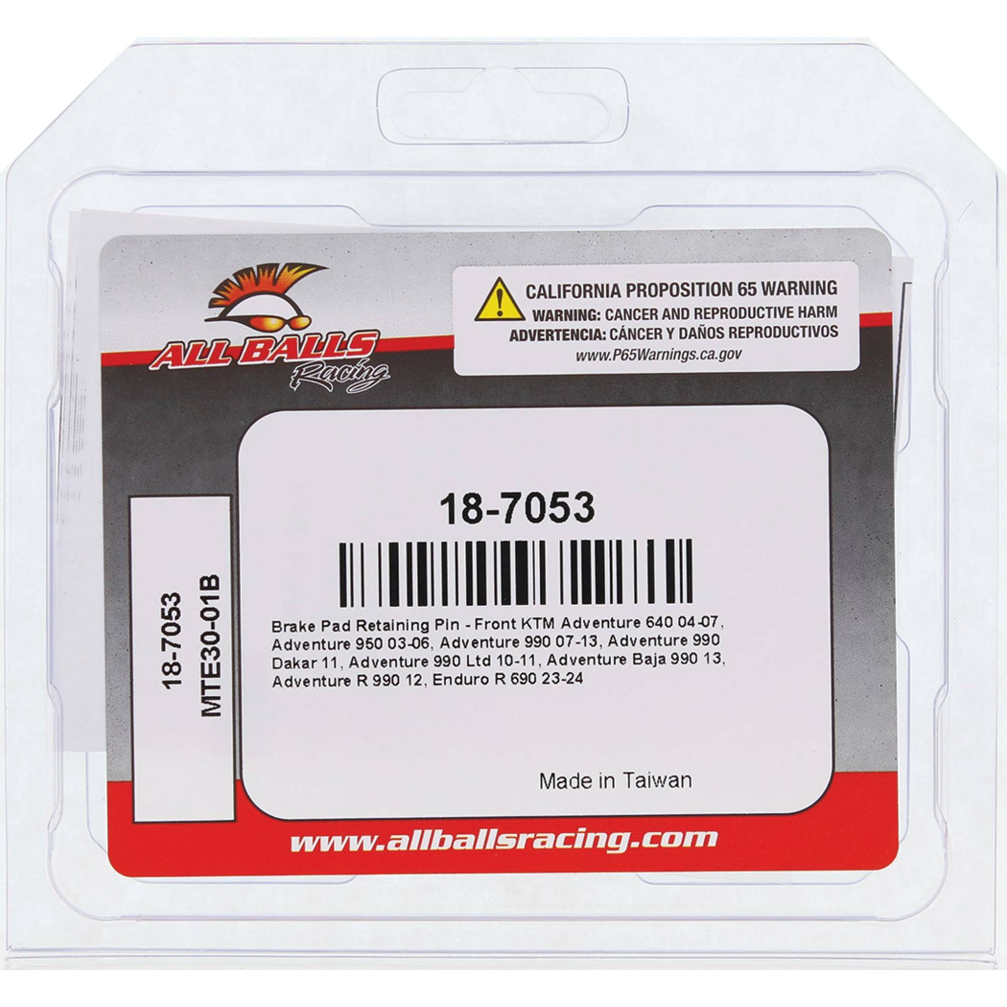 Brake Pad Pin Kit