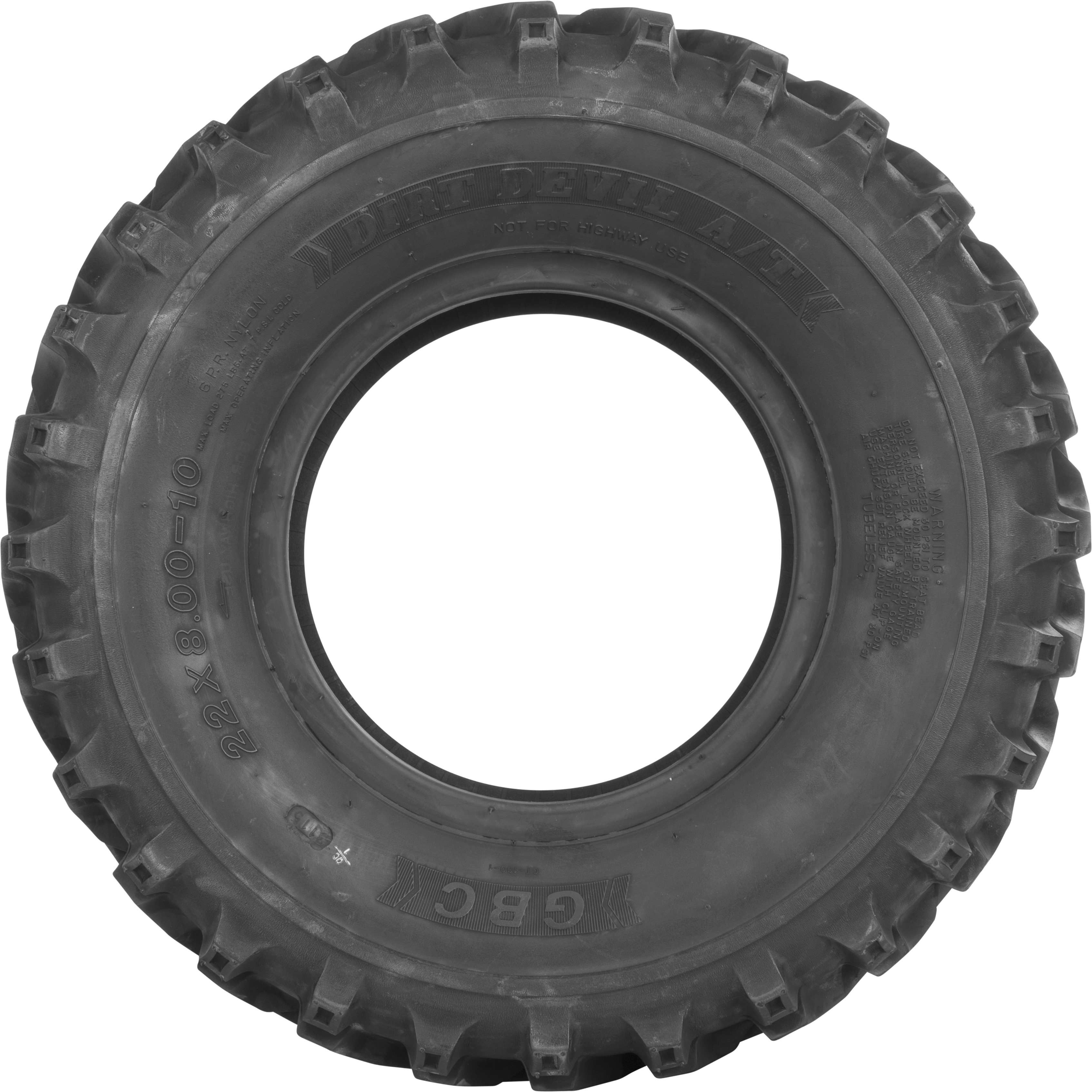 Gbc Tire Dirt Devil A/T Front 23X8-11 Bias Lr290Lbs Tires
