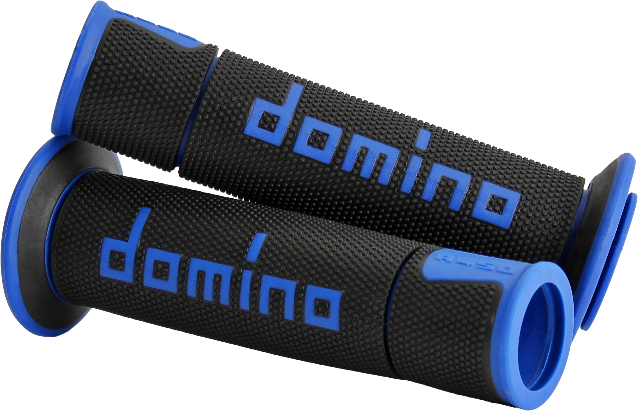 A450 ROAD RACING GRIPS BLACK/BLUE PAIR