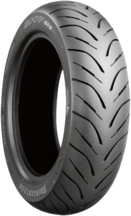 BRIDGESTONE 113382 Tire Hoop B02 Rear 150/70-13 64S Bias TL for Front or Rear