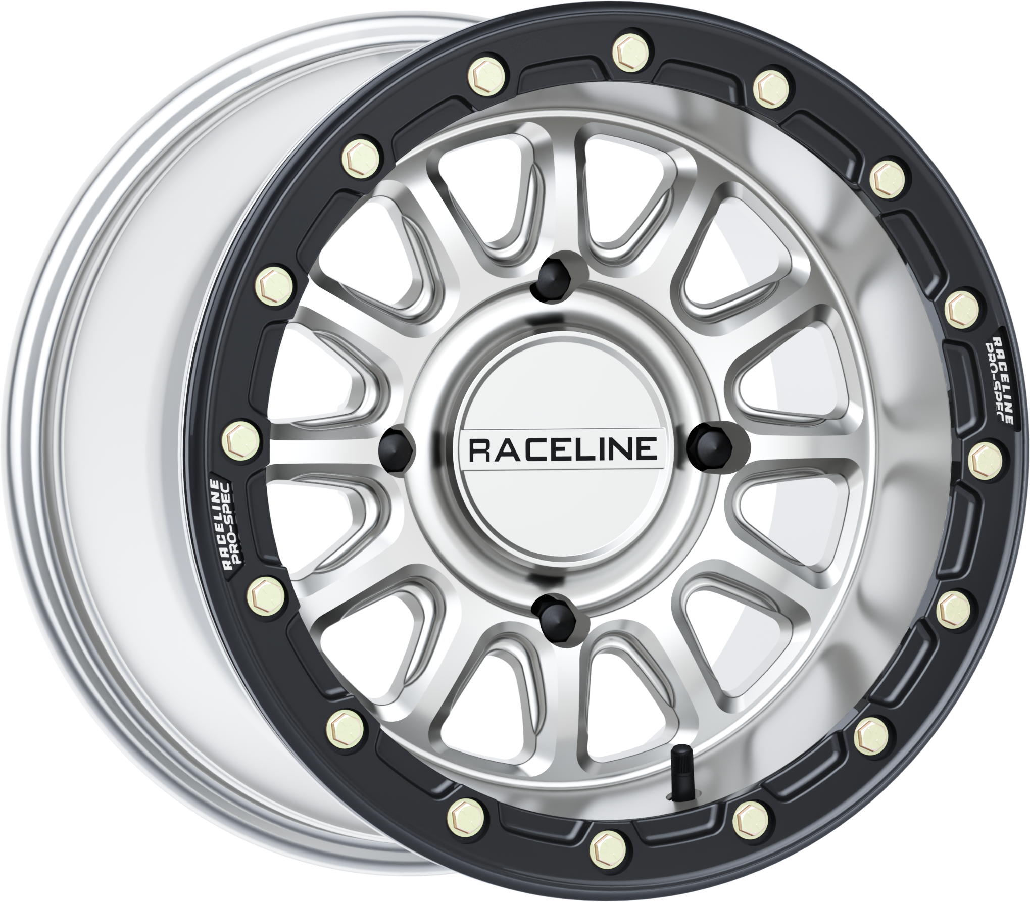 Raceline A14 Alpha Beadlock Silver/Black
