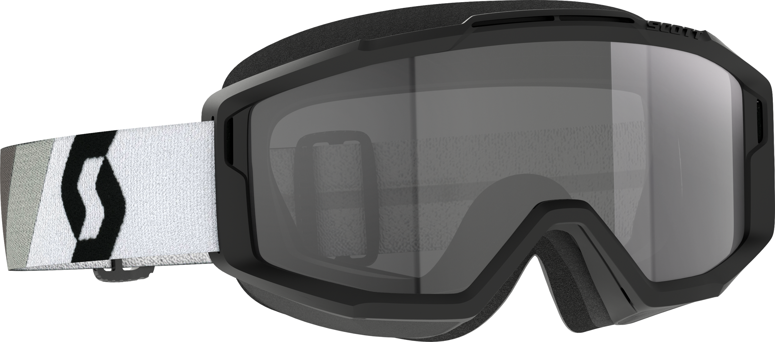 SCOTT SPLIT OTG SAND DUST GOGGLE PREM BLK/WHT DK GREY LENS - View 1