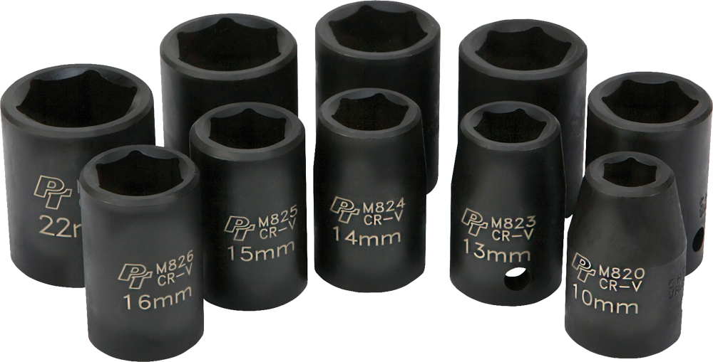 1/2" Metric Impact Socket Set