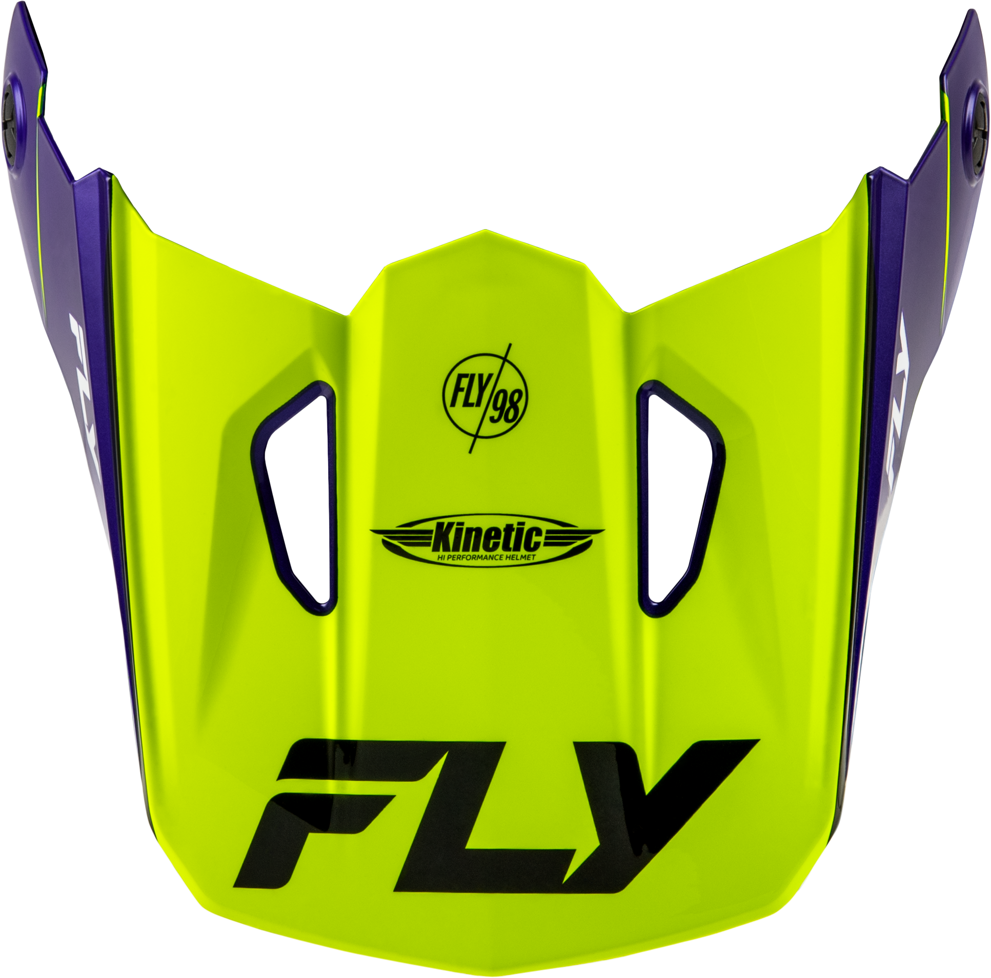 Fly Racing Kinetic Rally Helmet Visor Hi-Vis/Blue/Black Xs/S Helmet Accessories
