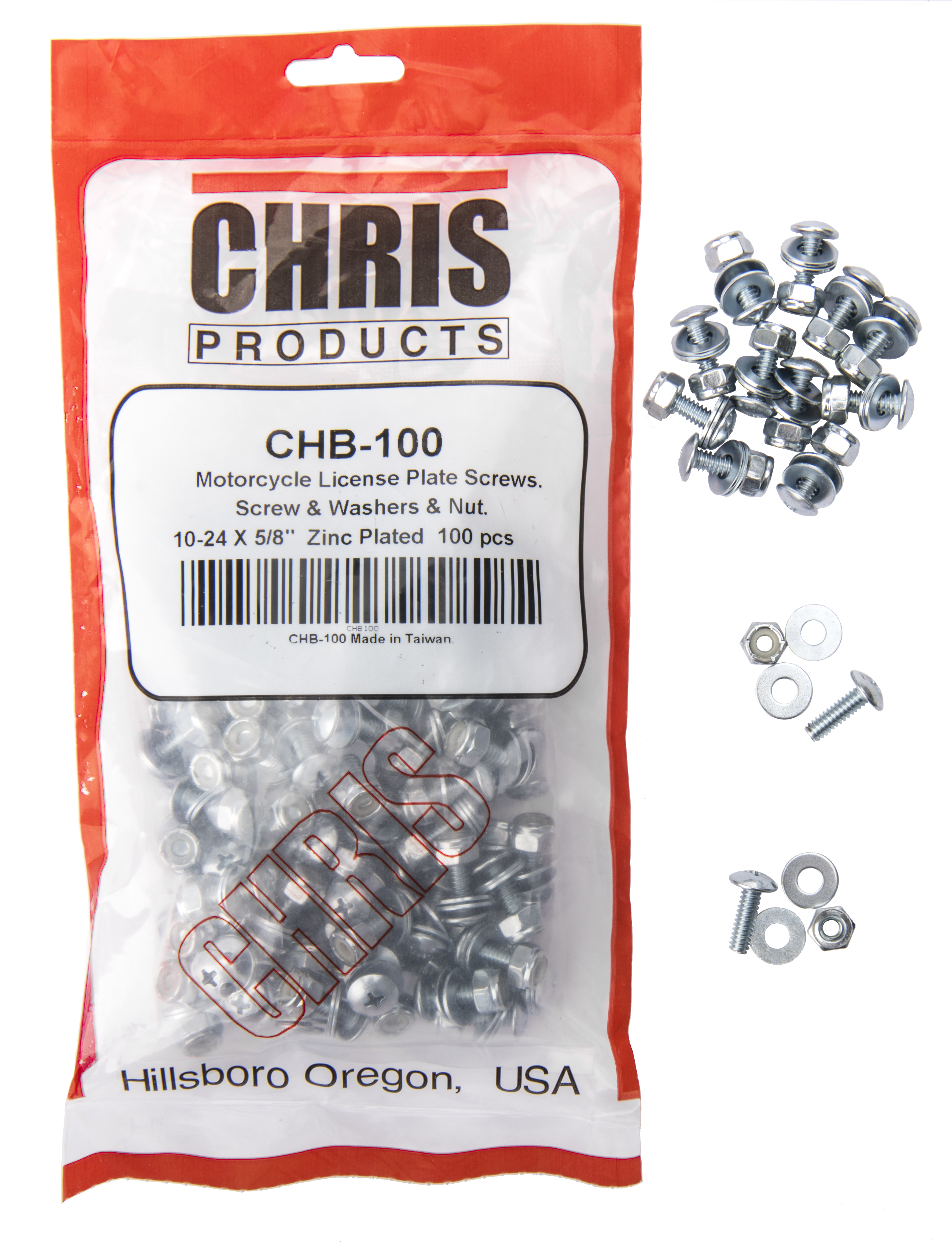 CHRIS PRODUCTS License Plate Fasteners - View 1