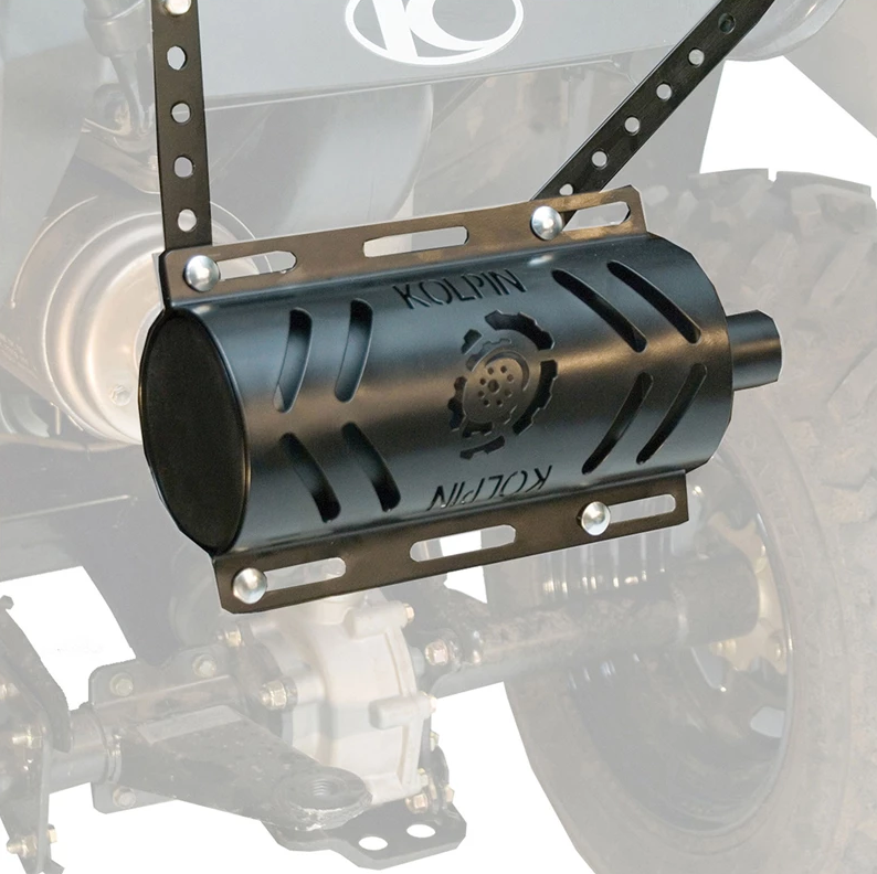 KOLPIN Stealth Exhaust 2.0 W/Heat Shi Eld (Black) - View 1