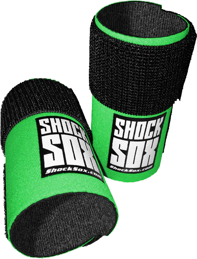 SHOCK SOX 4"U GREEN UPSIDE DOWN FORKS - View 1