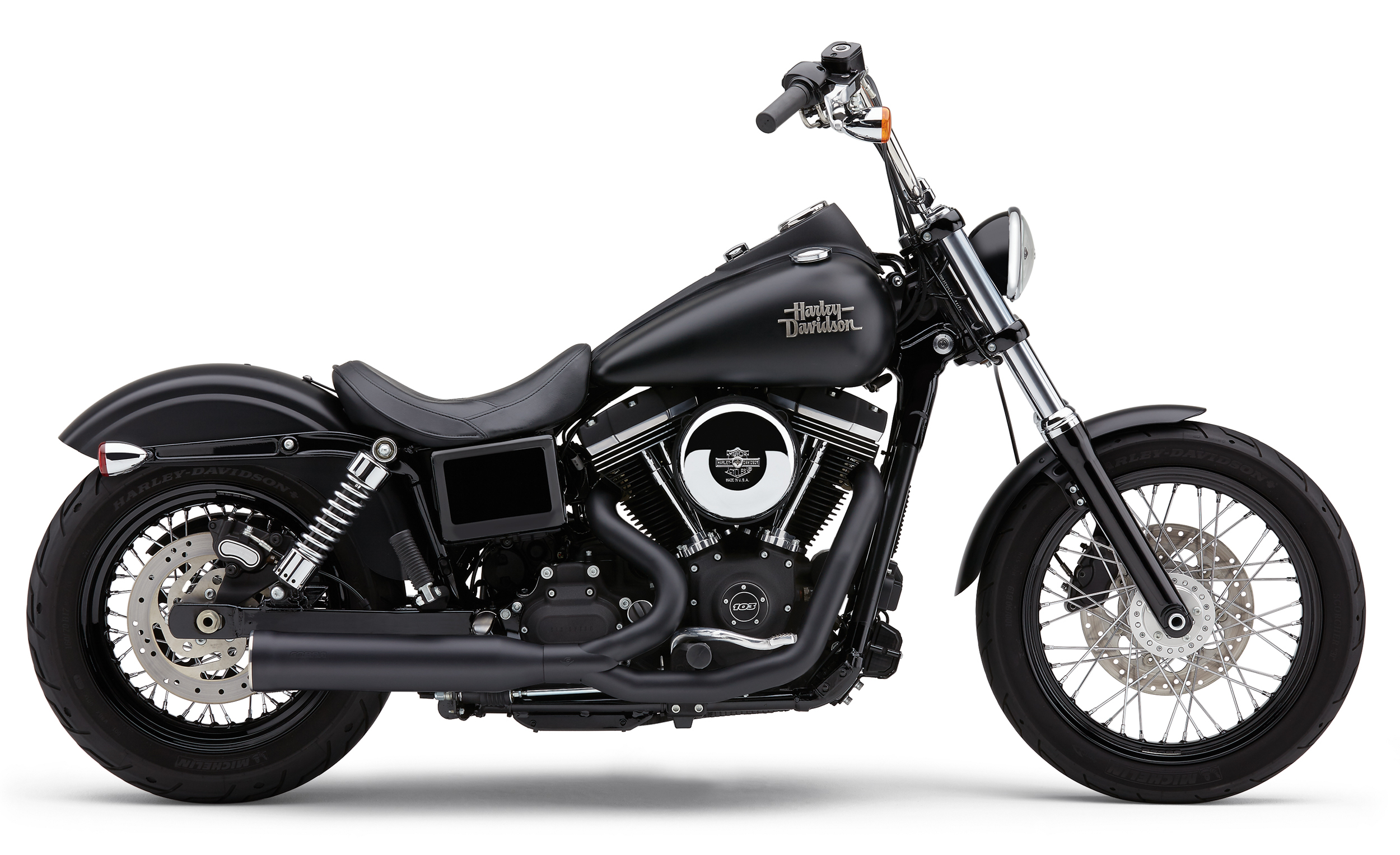 COBRA POWRPRO RPT 2-1 BLACK/ CHRM TIP DYNA 12-17 - View 1
