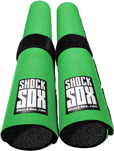 SHOCK SOX 13" GREEN UPSIDE DOWN OR CONV. FORKS - View 1