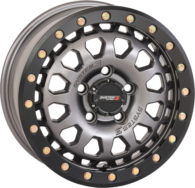 SYSTEM 3 Sb6 Bl Wheel 15x7 4+3 +10mm Fits Polaris RZR Pro & Turbo R Models