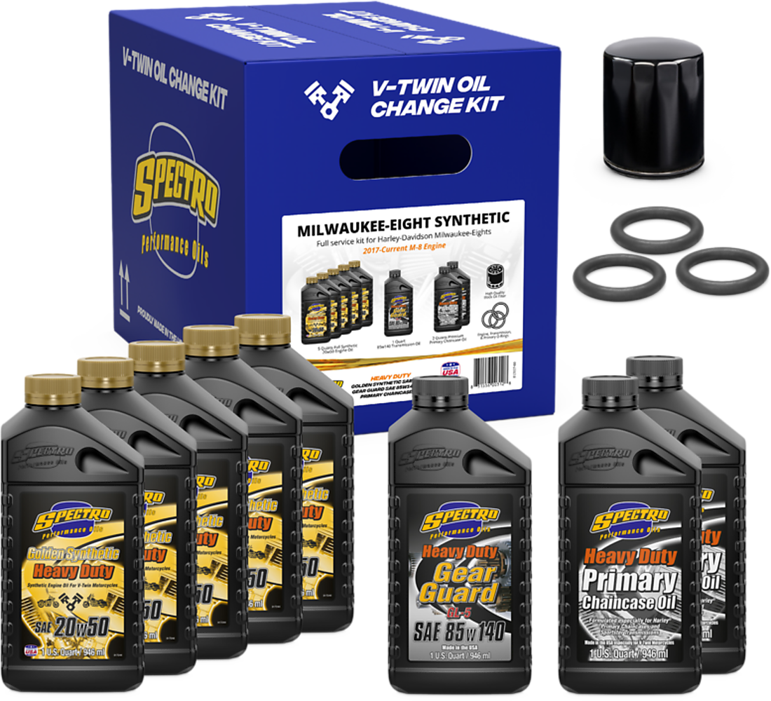 SPECTRO V-Twin Full Oil Service Kit M8 - View 1
