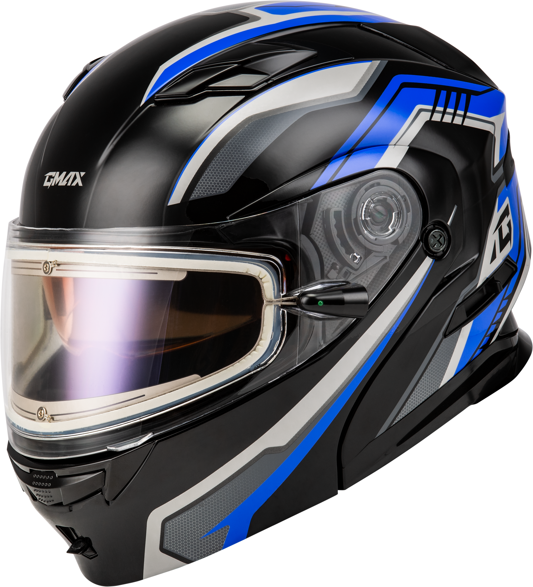 Gmax MD-01S Transistor Snow Helmet with Electric Shield and Rear LED Light - Picture 14 of 31