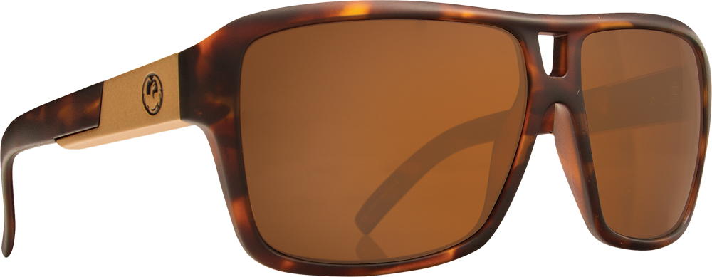 DRAGON THE JAM SUNGLASSES MATTE TORTOISE W/BRONZE LENS - View 1