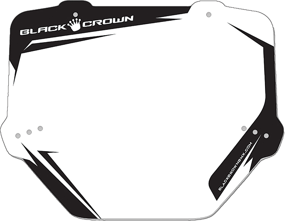 BLACK CROWN SX MINI NUMBER PLATE () - View 1
